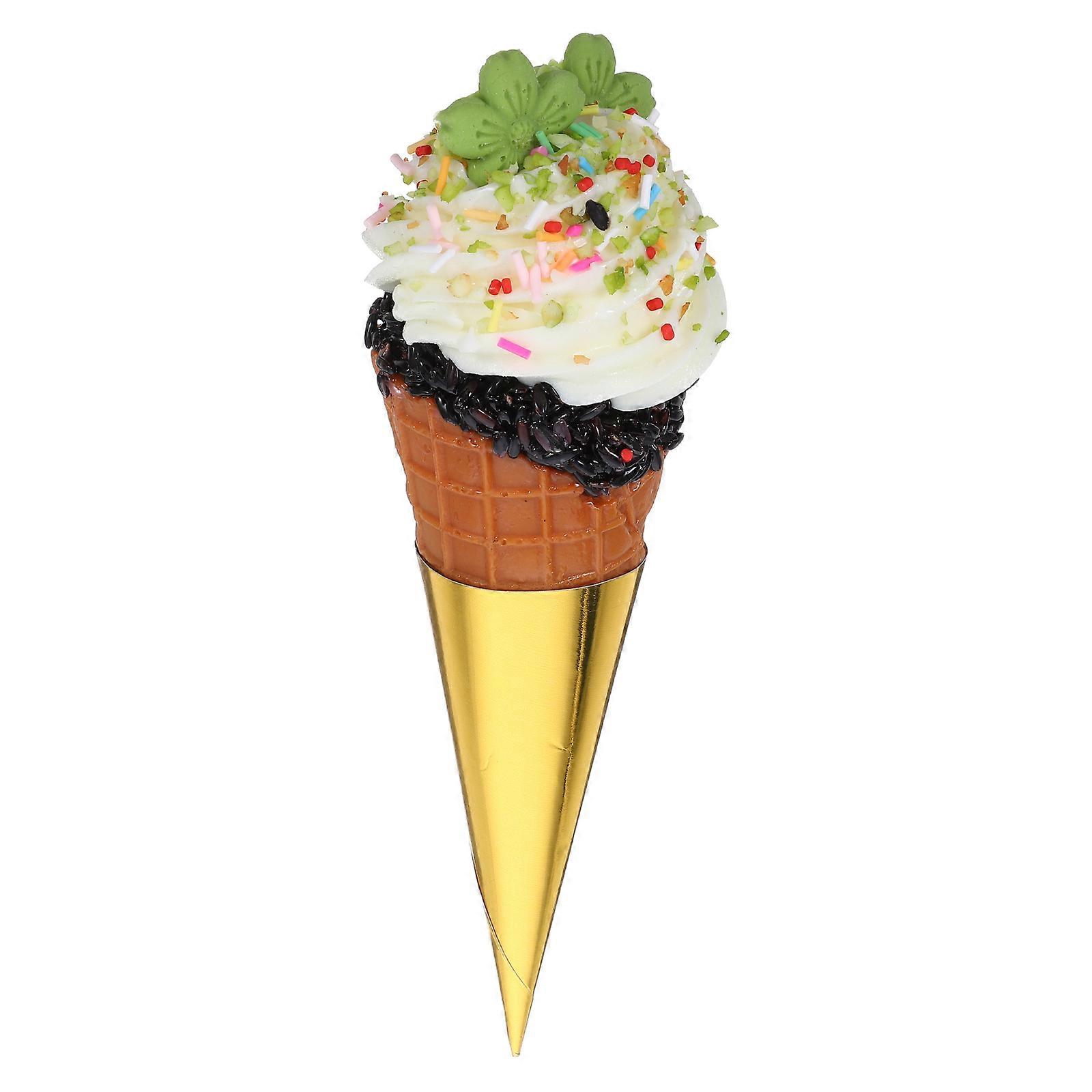 Artificial Ice Cream Props for Decoration 5Pcs Ice Cream Cone Model