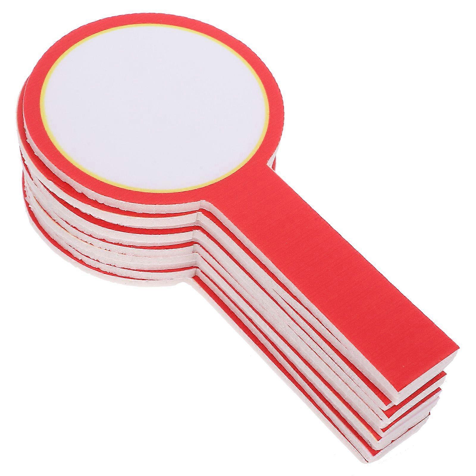 10pcs Blank Scoreboard Handheld Scoreboard Dry Erase Answer Paddle Writable Paddle