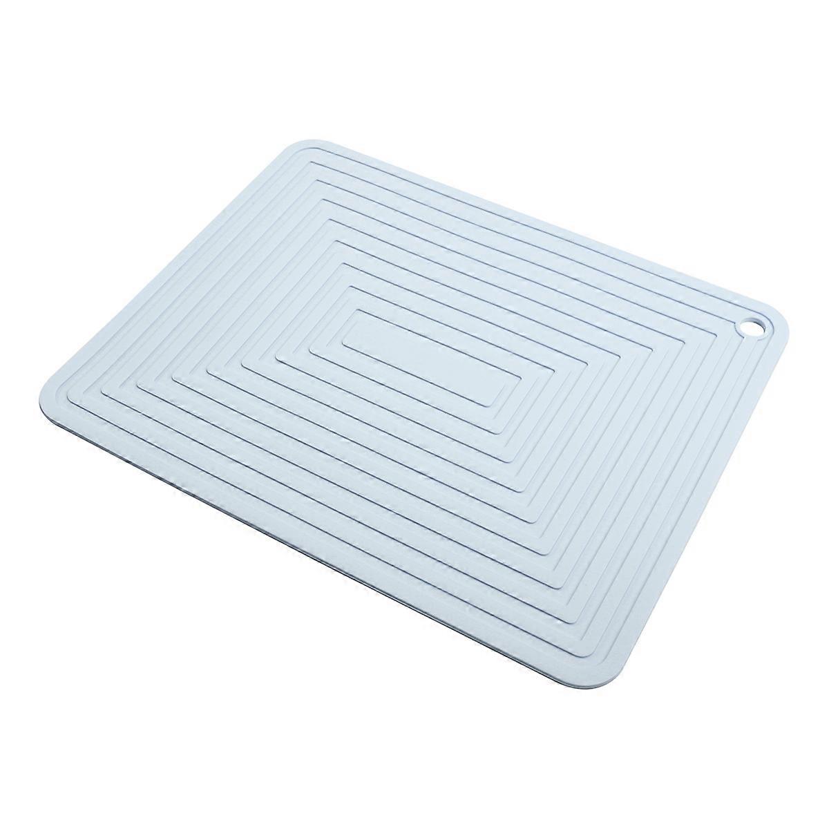Large Silicone Pot Holder Heat Insulation Kitchen Mat Light Blue