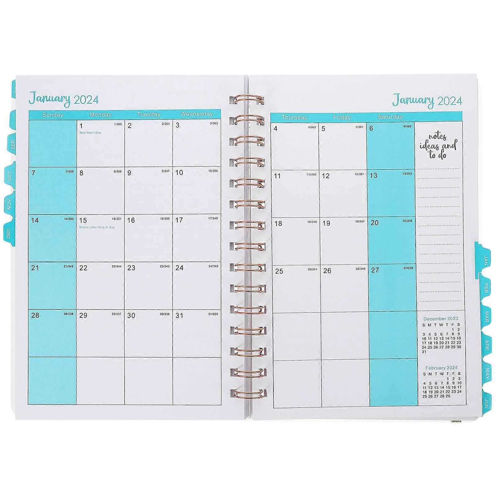 Academic Planner Notebook Multi-Function for Daily Use 4Pcs Set