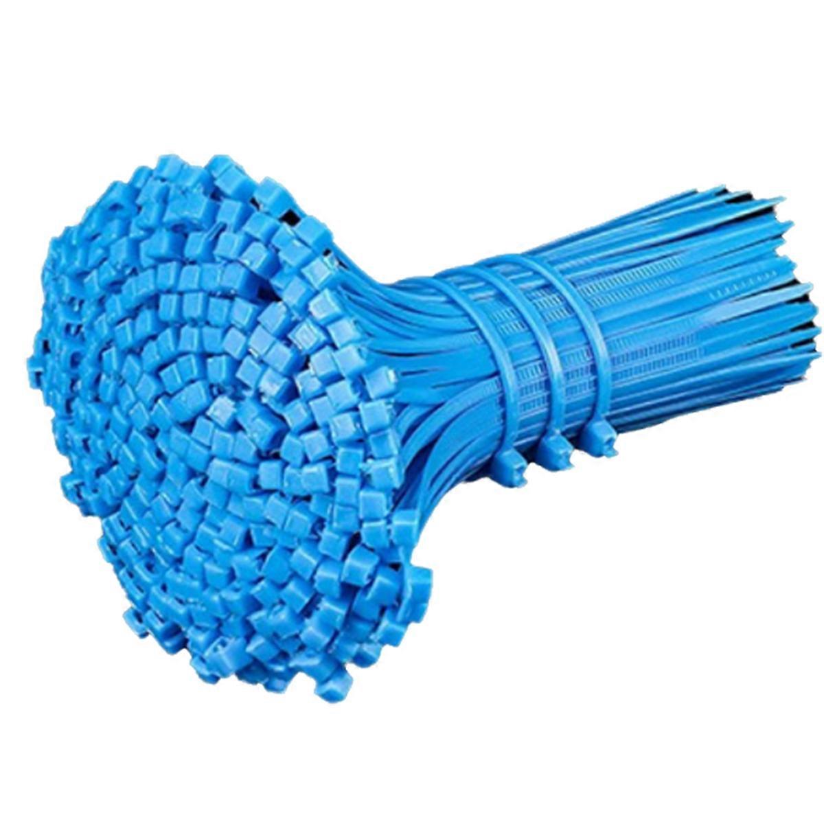 Self Locking Nylon Cable Ties Wire Cable Ties Blue 4X200mm 500 Pcs