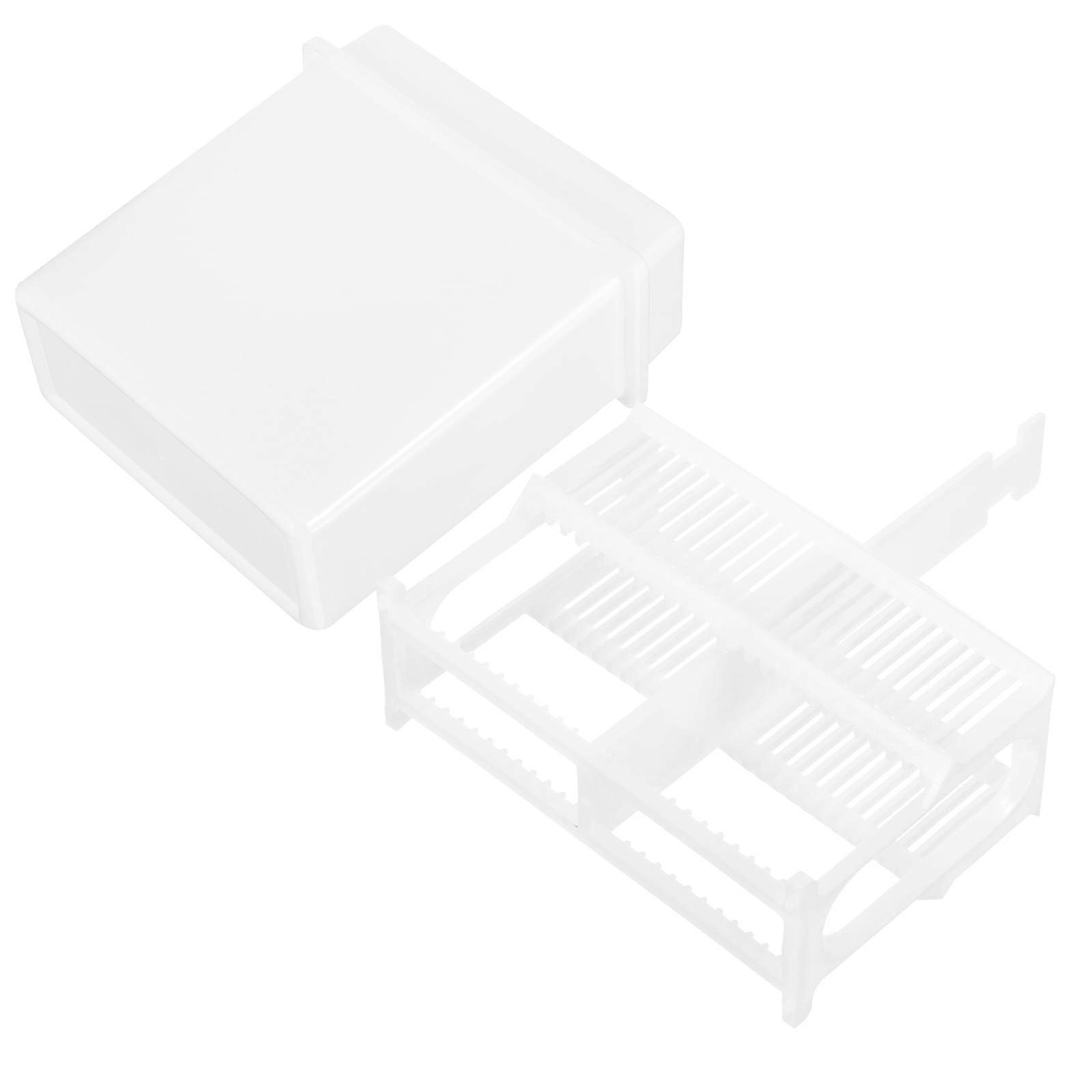 1 Set Laboratory Microscope Slides Staining Rack Plastic Slides Staining Jar Storage Slides Rack