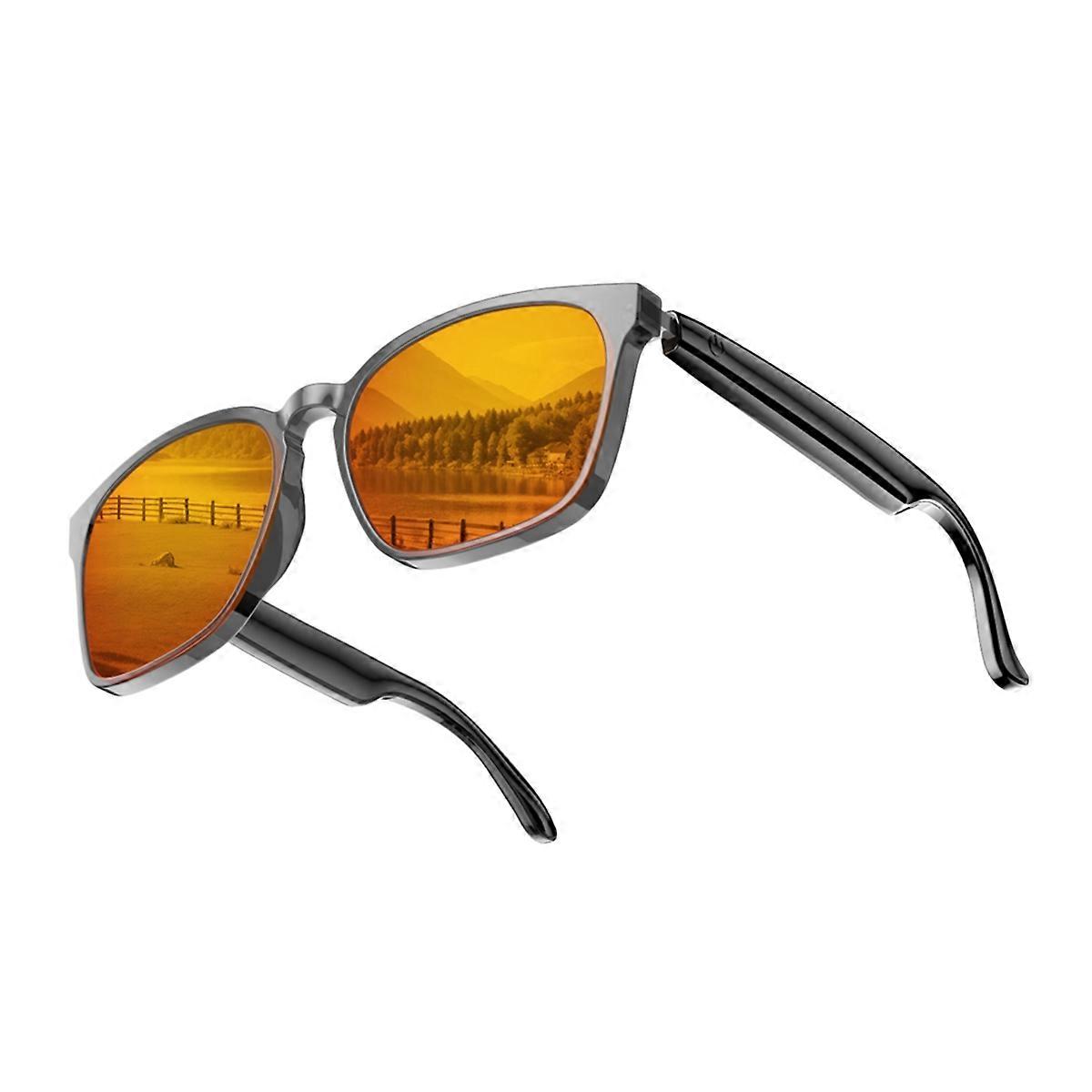 AI Smart Glasses Bluetooth 5.4 with Speaker 145 Languages Real Time Translator AI Sunglasses for Men and Woman C