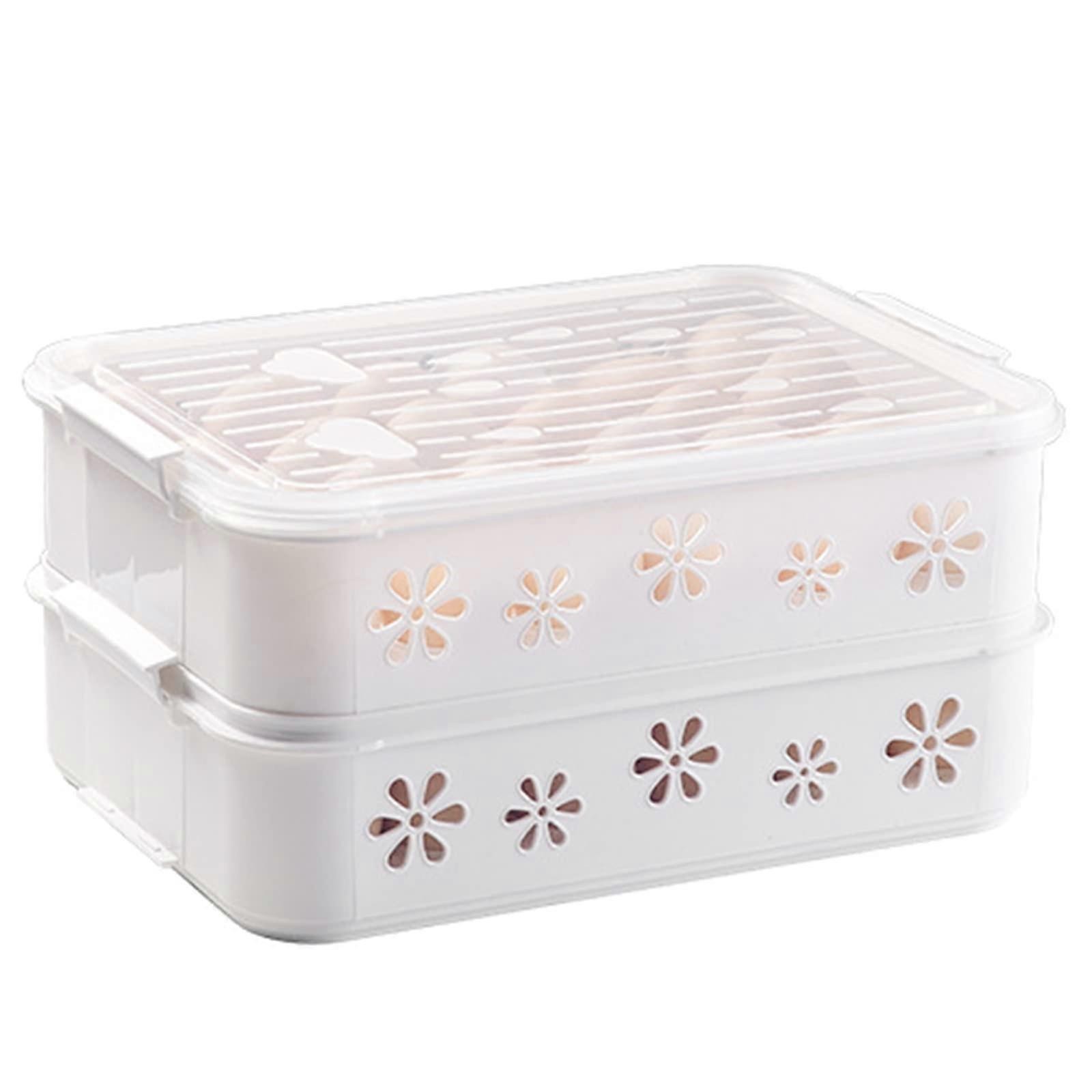 Holders Storage Box Drawer Tray for Refrigerator, Large Capacity Plastic Organizer for Household Use, Fridge Compatibility