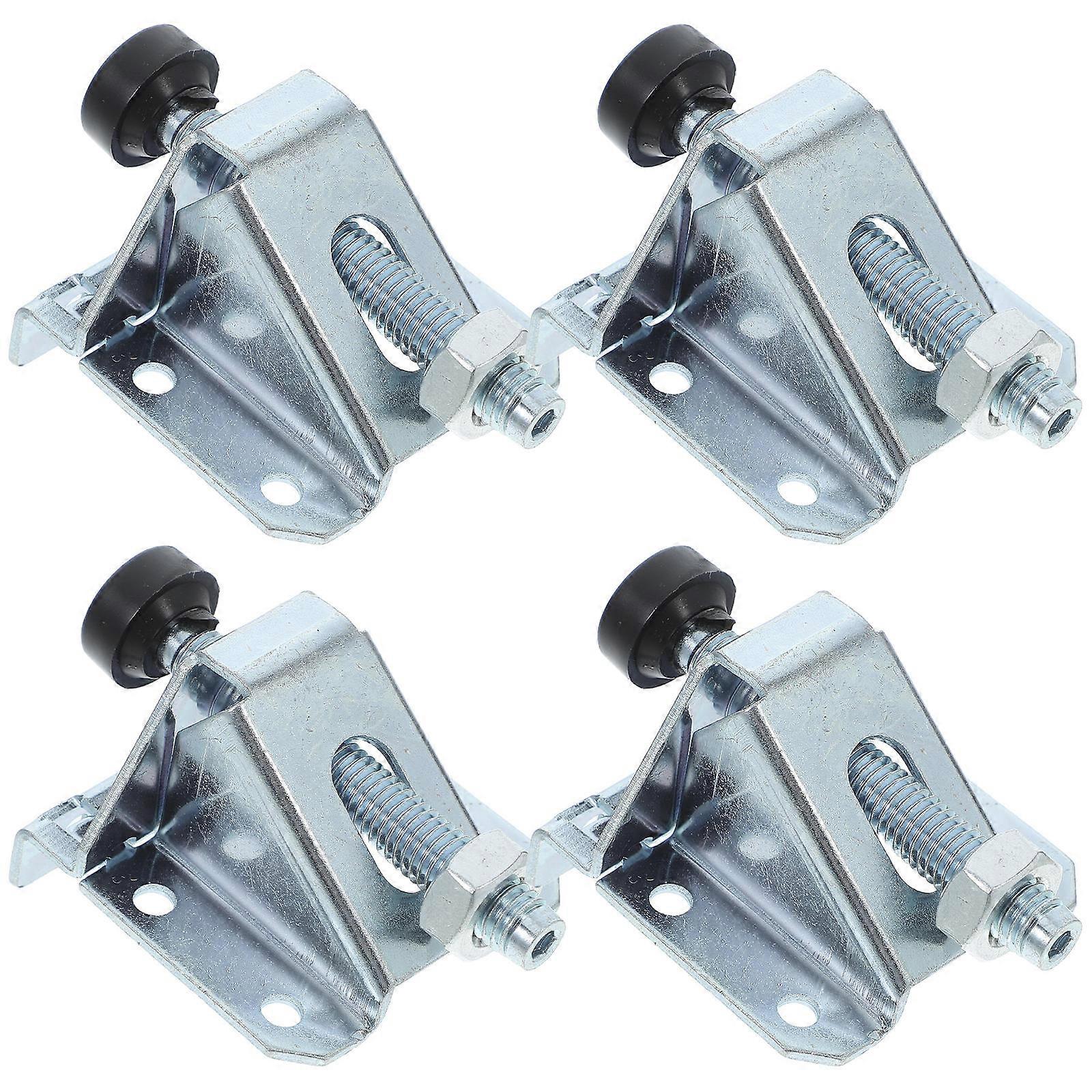 Silver Adjustable Furniture Levelers with Feet for Cabinet Stability 3Sets