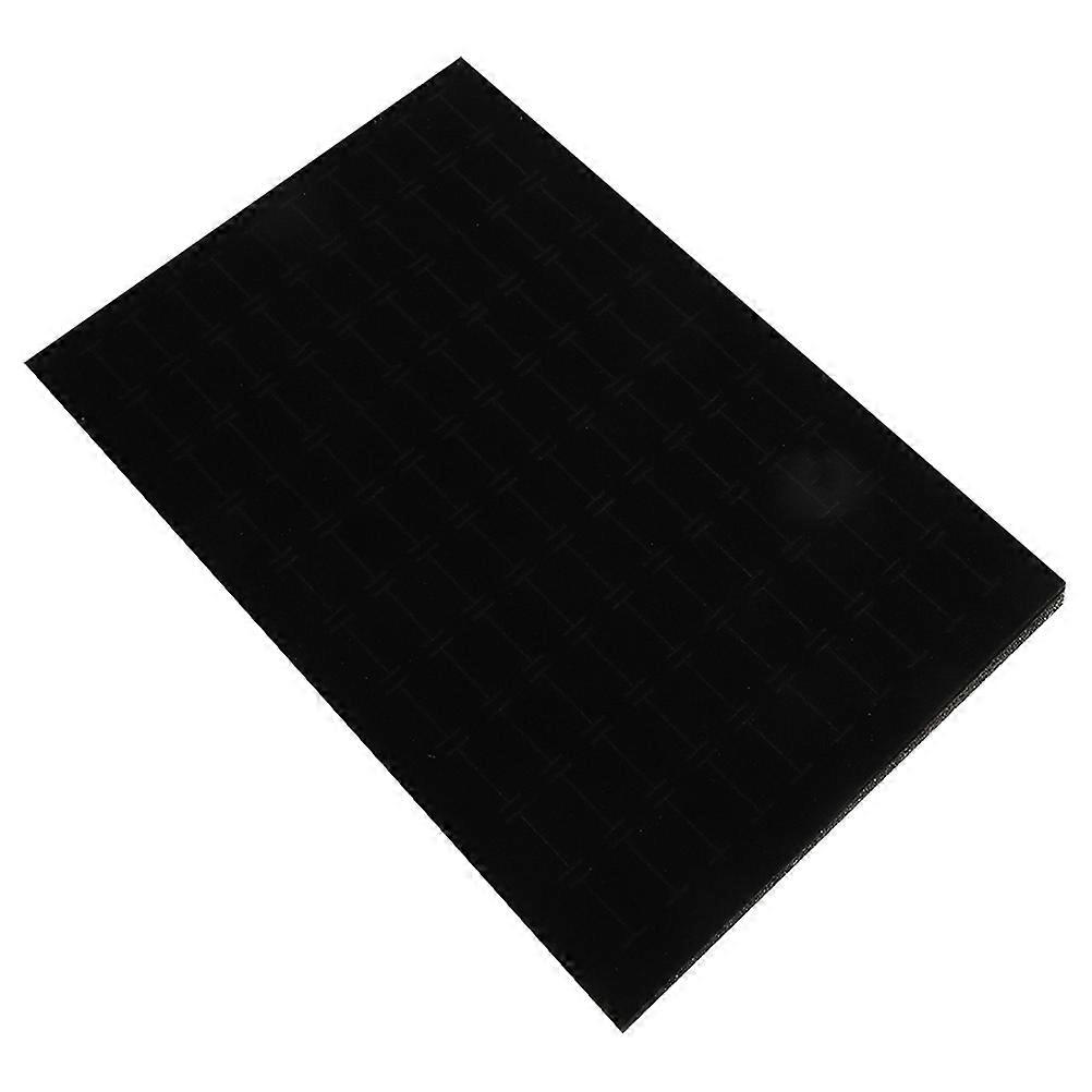 Elegant Jewelry Display Pad Suitable For Women Featuring Rectangular Shape In Black For Gifting Organizing Or Displaying 4Pcs
