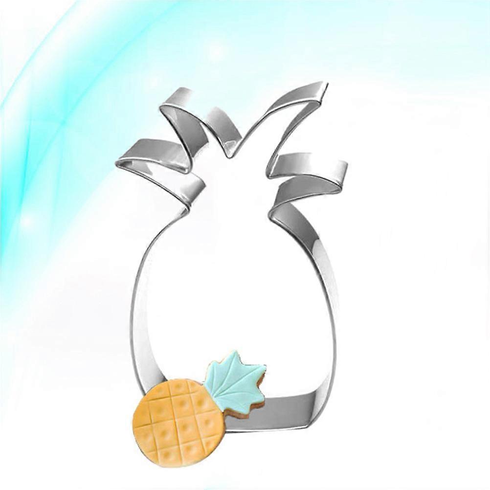 Reusable Baking Accessories Pineapple Cookie Stamp Stainless Steel 1Set