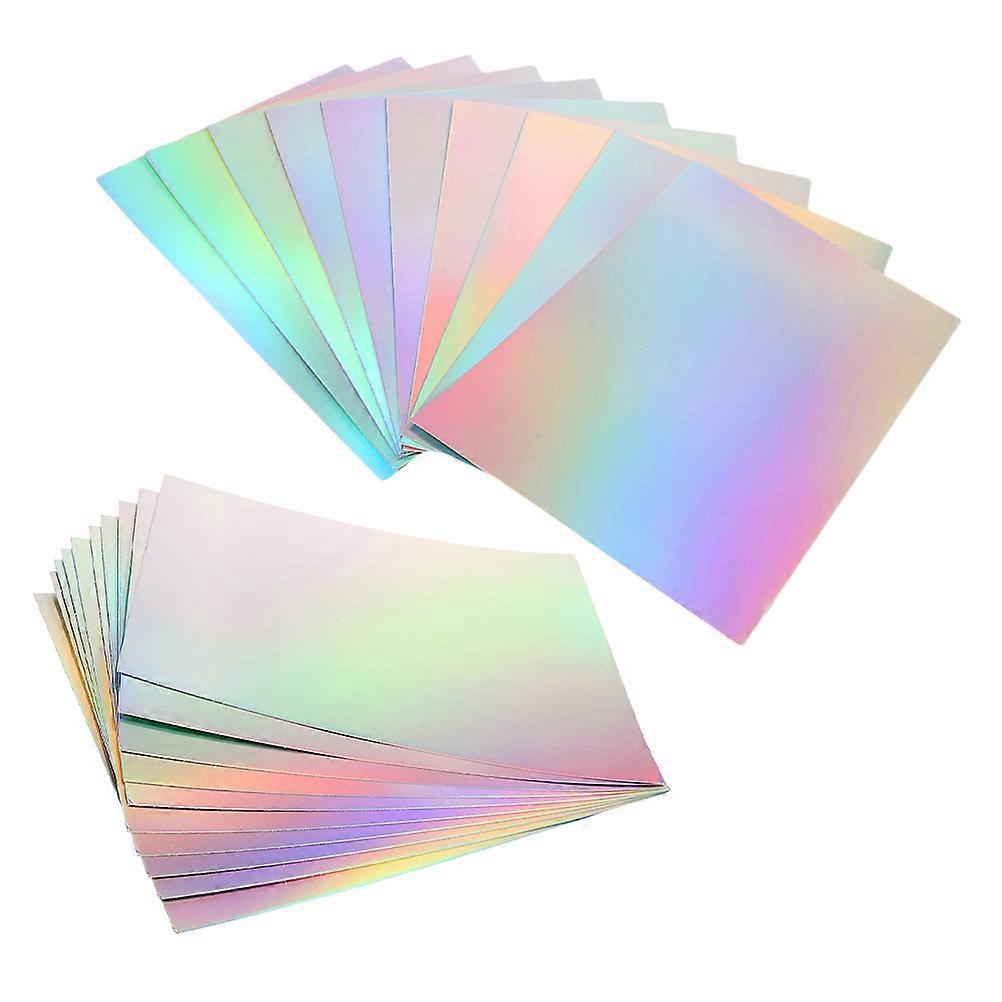Foil Paper Cardstock for DIY Crafting 60 Sheets Metallic Rainbow Finish