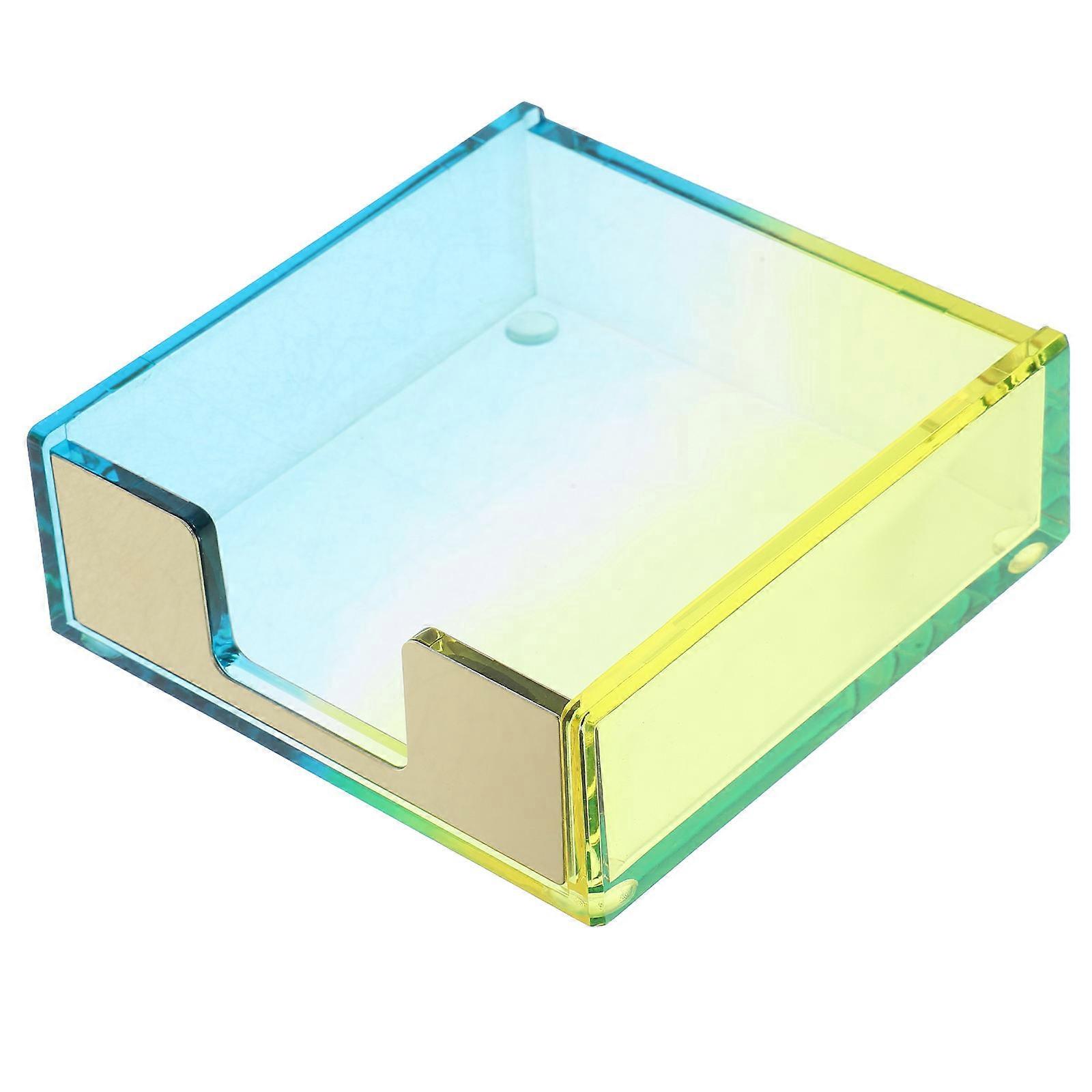 Memo Papers Container Acrylic Notepad Holder for Storage 3Pcs