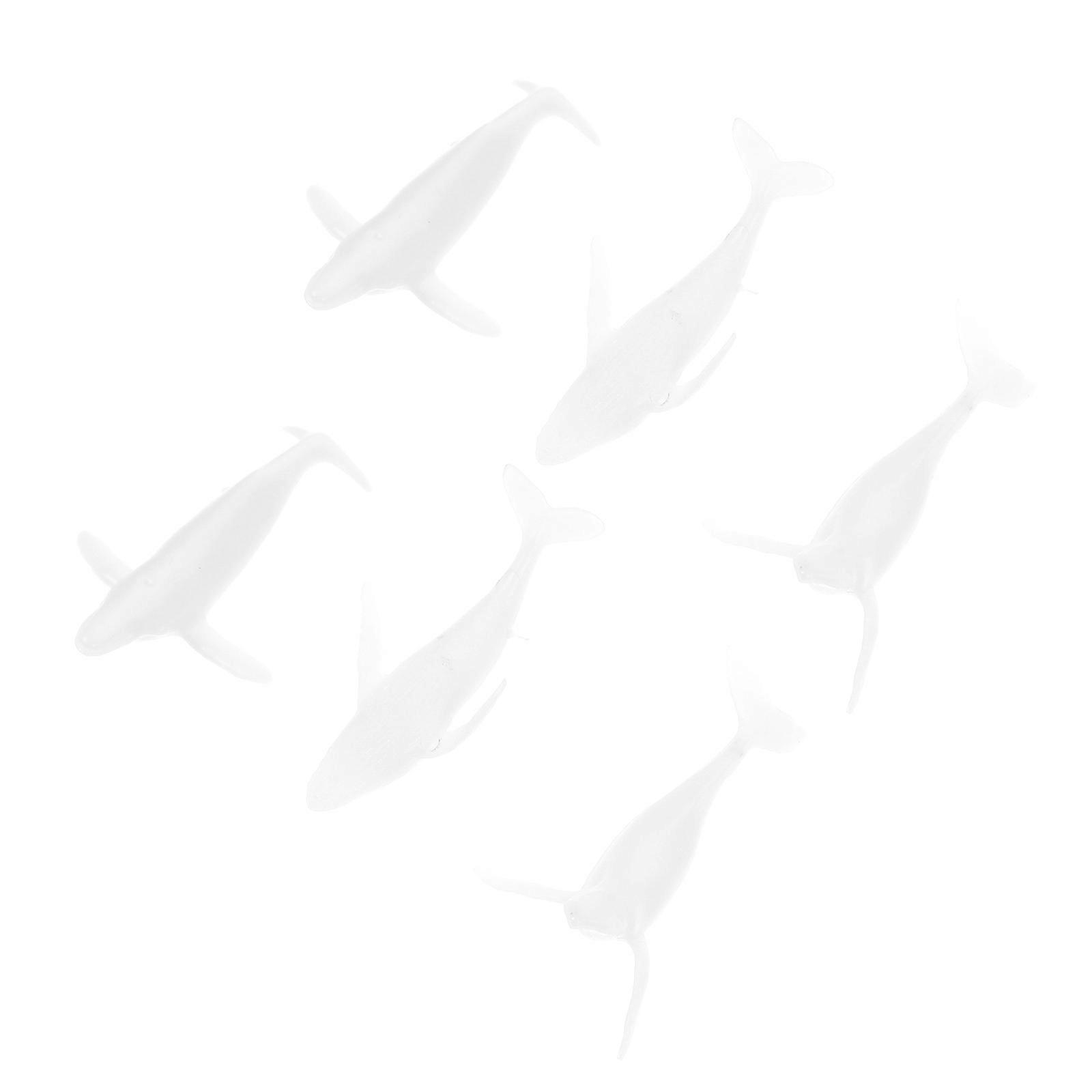 Epoxy Filling Silicone Whale Models for Decoration 24Pcs Transparent Pack