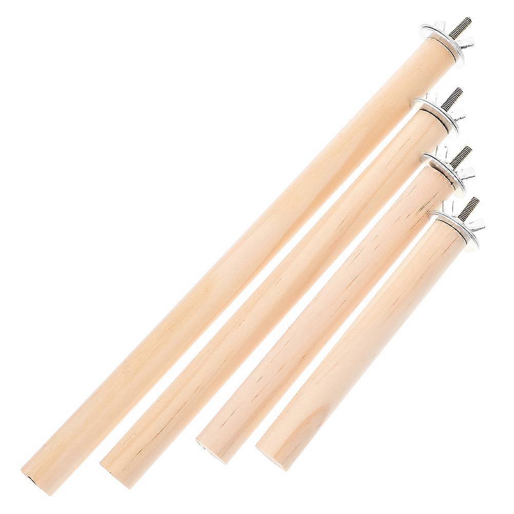 Bird Perch Stand Wooden for Claw Grinding 12Pcs for Parrots and Parakeets