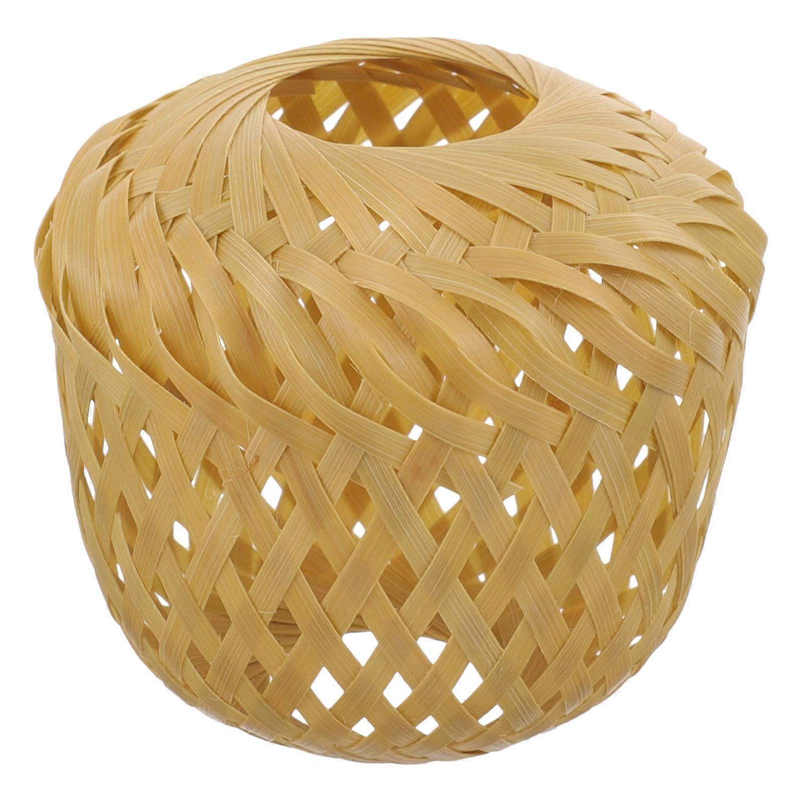 Home Use Bamboo Lamp String Shade 3Pcs Rustic Woven Cover