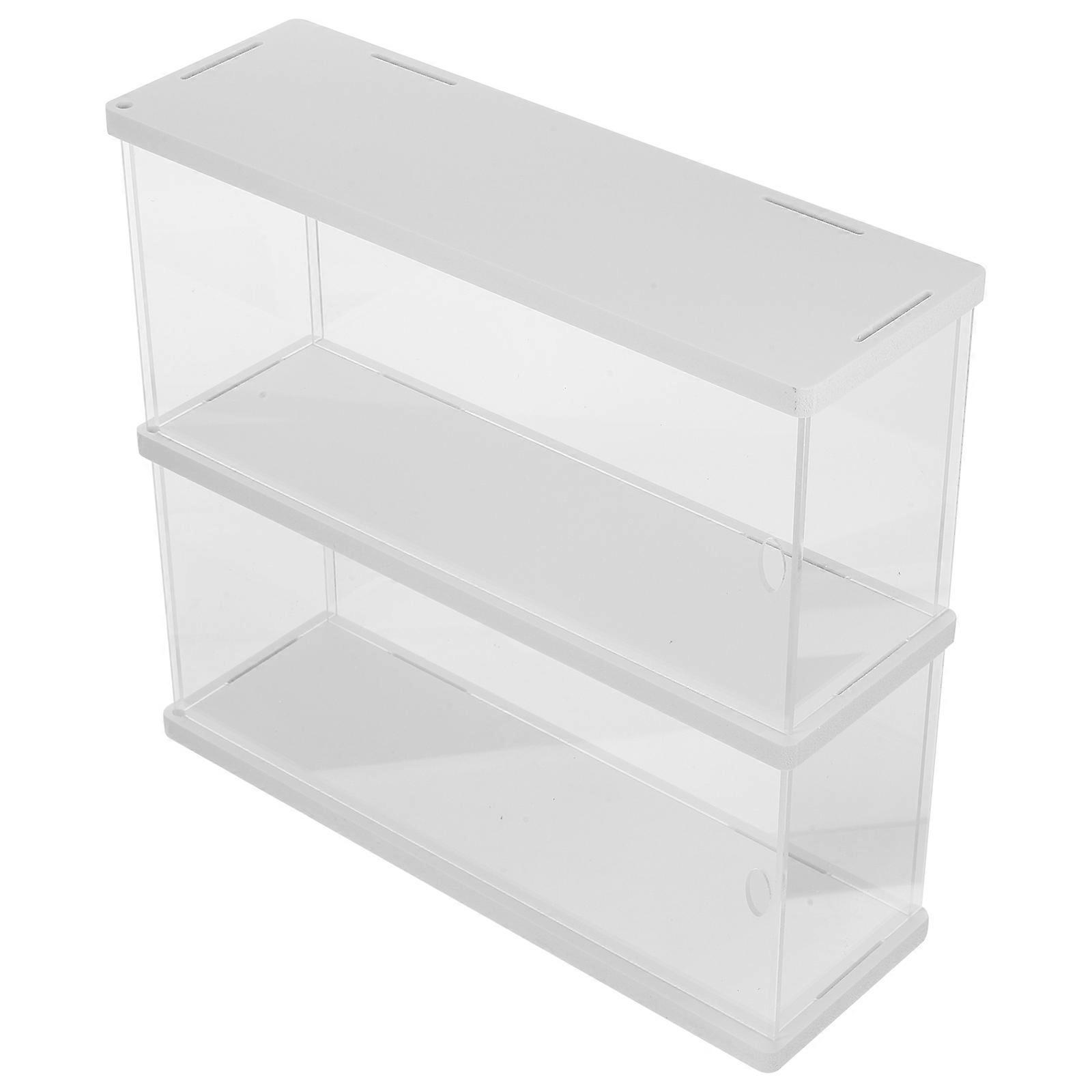 Square Acrylic Clear Display Box For Organized Storage Of Collectibles In 30X25.6X10CM Size 1Set