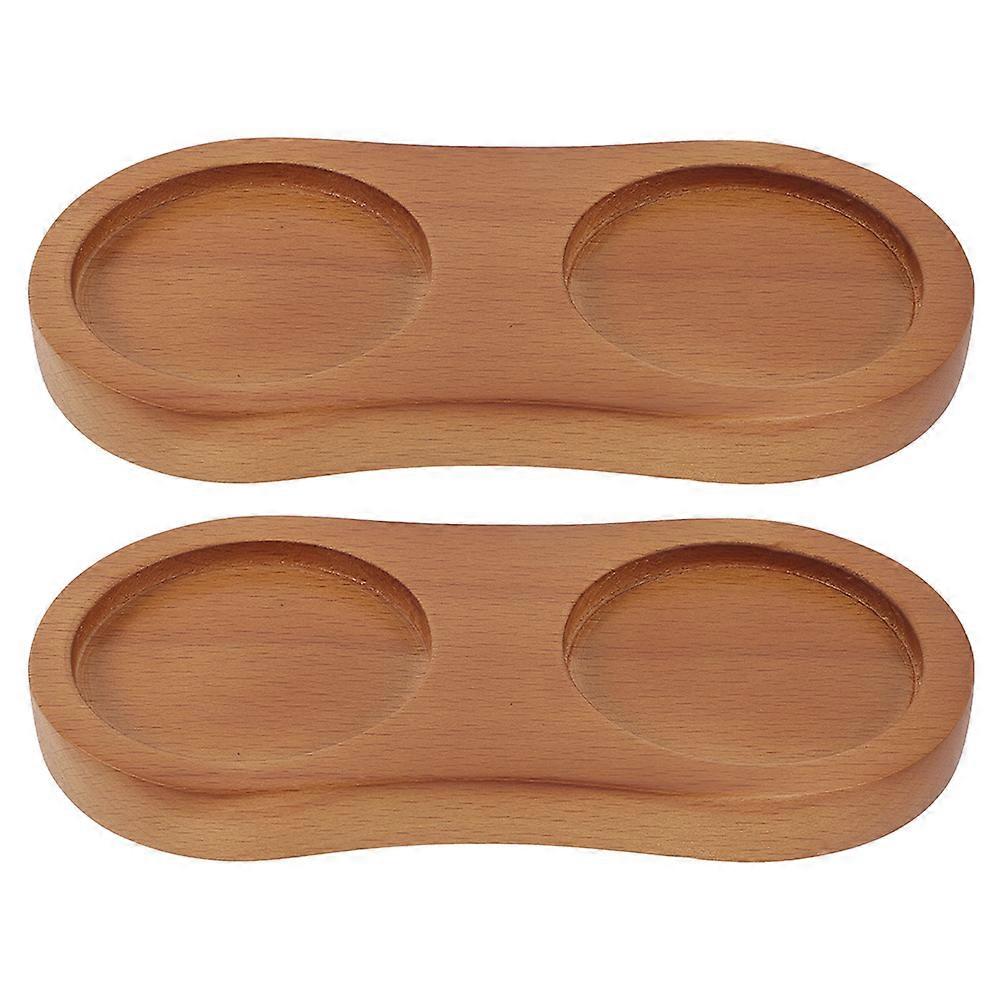 Condiment Holder Wooden Tray Suitable For Housewarming Occasions Featuring Rectangular Shape And Stable Design 4 Pcs
