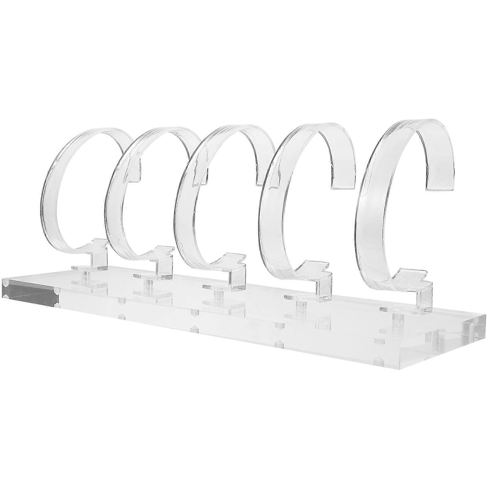 Universal Watch Display Stand Acrylic Watch Stand for 4Pcs Transparent