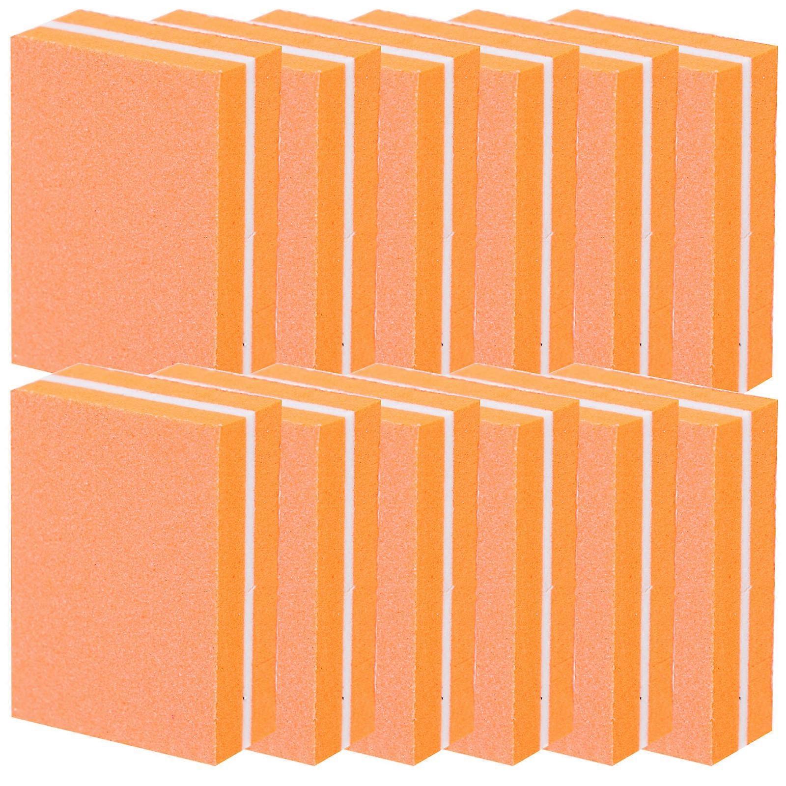 40 Pcs Nail File Strips Professional Nail Buffers For Home Use Smoothing Nails Shaping Nails Orange Small Block