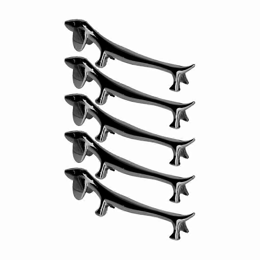 5 Pieces Tableware Stand Cutlery Rest Fork Dinnerware Flatware Holder Black