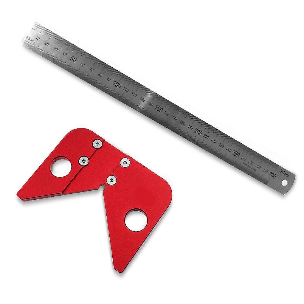Center Scribing Gauge Woodworking Center Right Angle Right Angle Carpenter Ruler Carpenter Ruler Woodworker Scriber