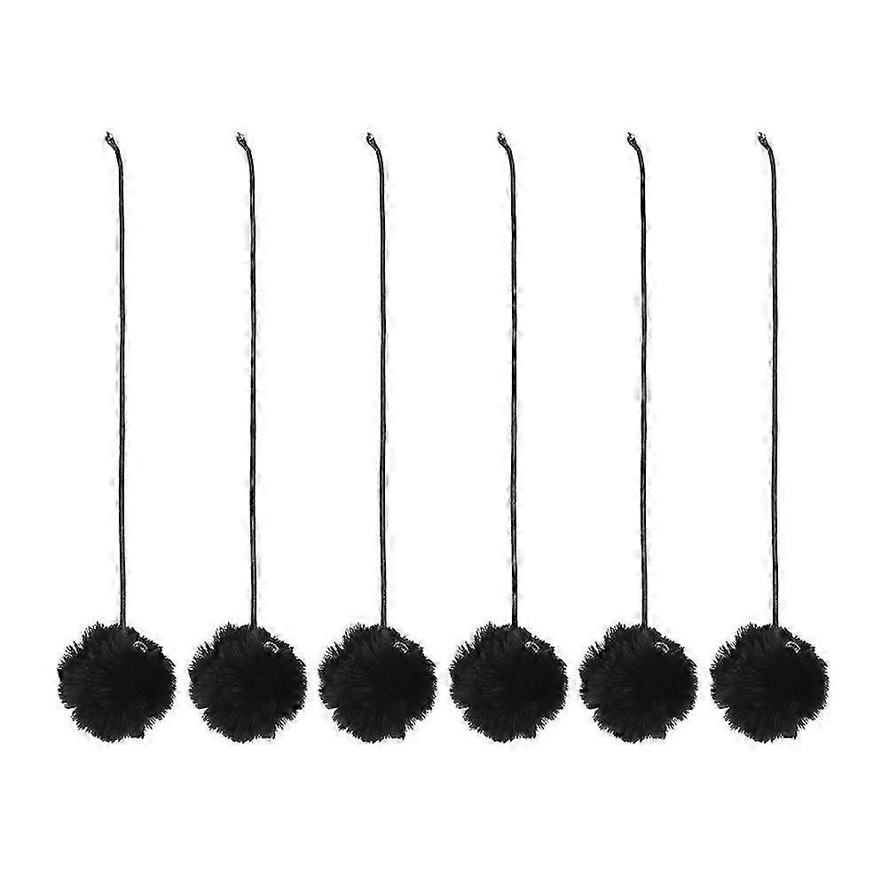 6pcs Cat Dangling Toy With Bell Cat Scratching Post Tree Tower Replacement Ball Toy Cat Toys Indoor Kitten Play Chase Exercise