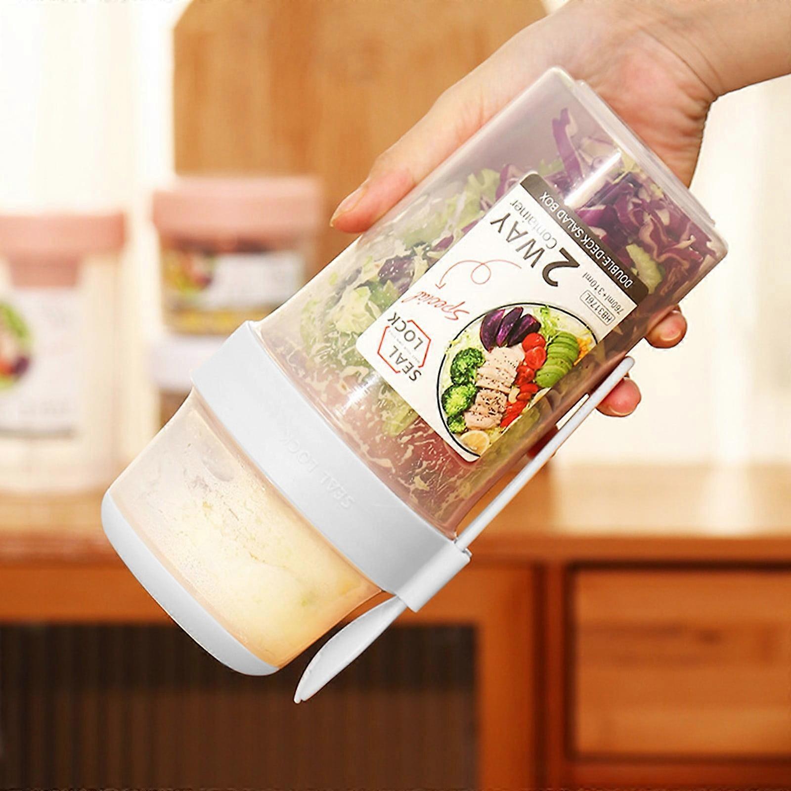 Reusable Yogurt Parfait Cups with Lids & Spoons, Compatible with Topping Cereal or Oatmeal Container, Take-and-Go