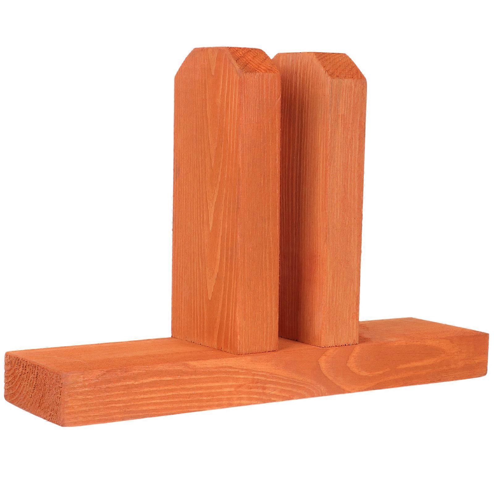 Freestanding Wooden Fence Base 2Pcs Ideal For Balcony And Garden Fences Featuring Weather Resistance And Simple Style