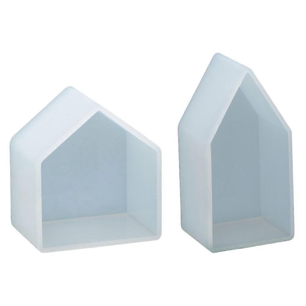 Creative House Shaped Molds DIY Silicone Molds Craft Making 2Pcs Set