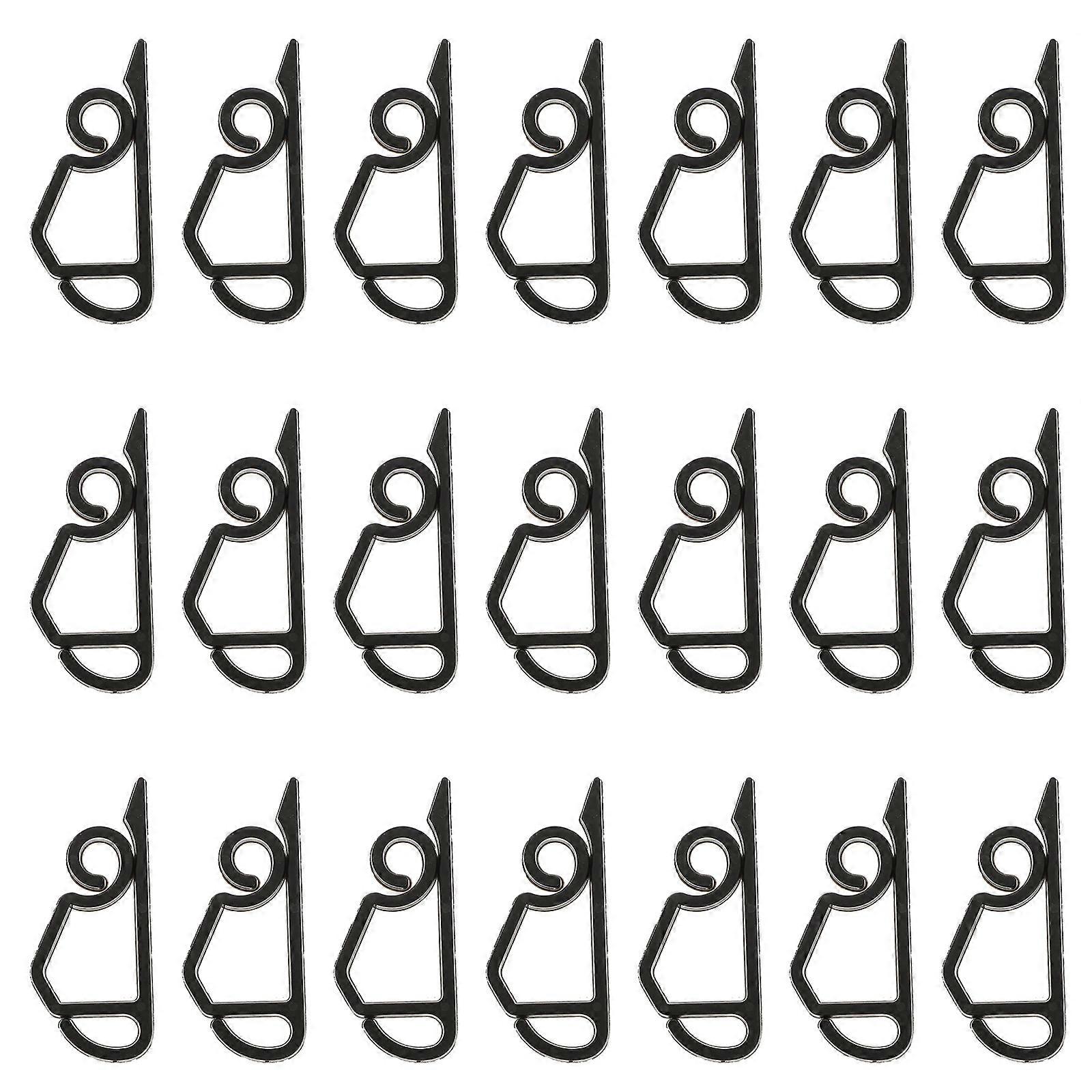 Black Plastic Christmas Light Hooks for Decorating String Lights 300Pcs