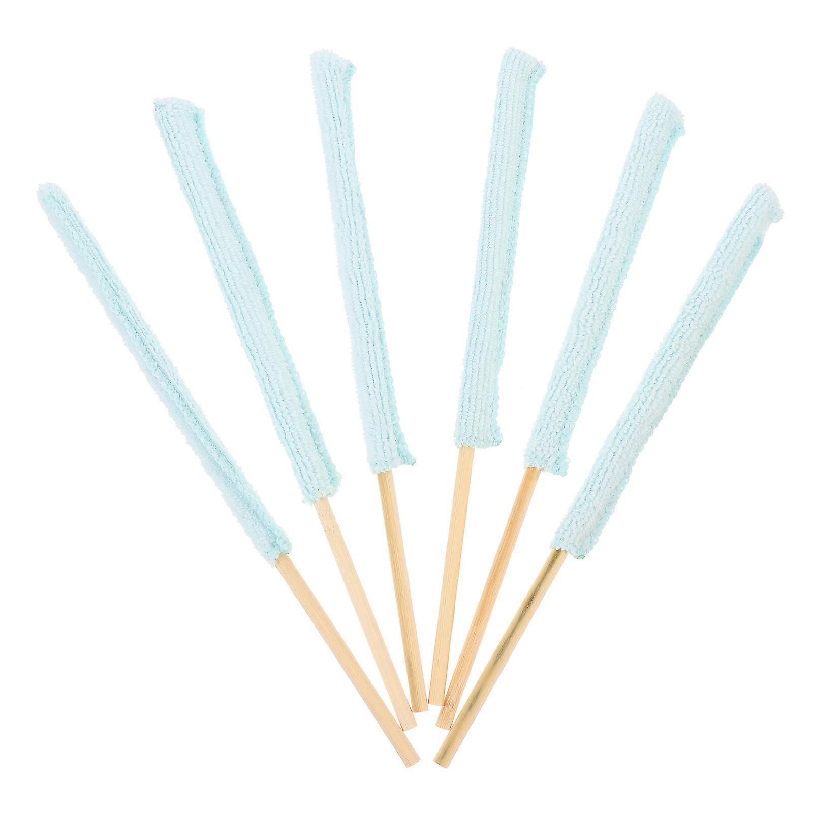 Practical 12 Pcs Cleaning Brush Stick Designed For Use Effective Glass Cleaning Tool