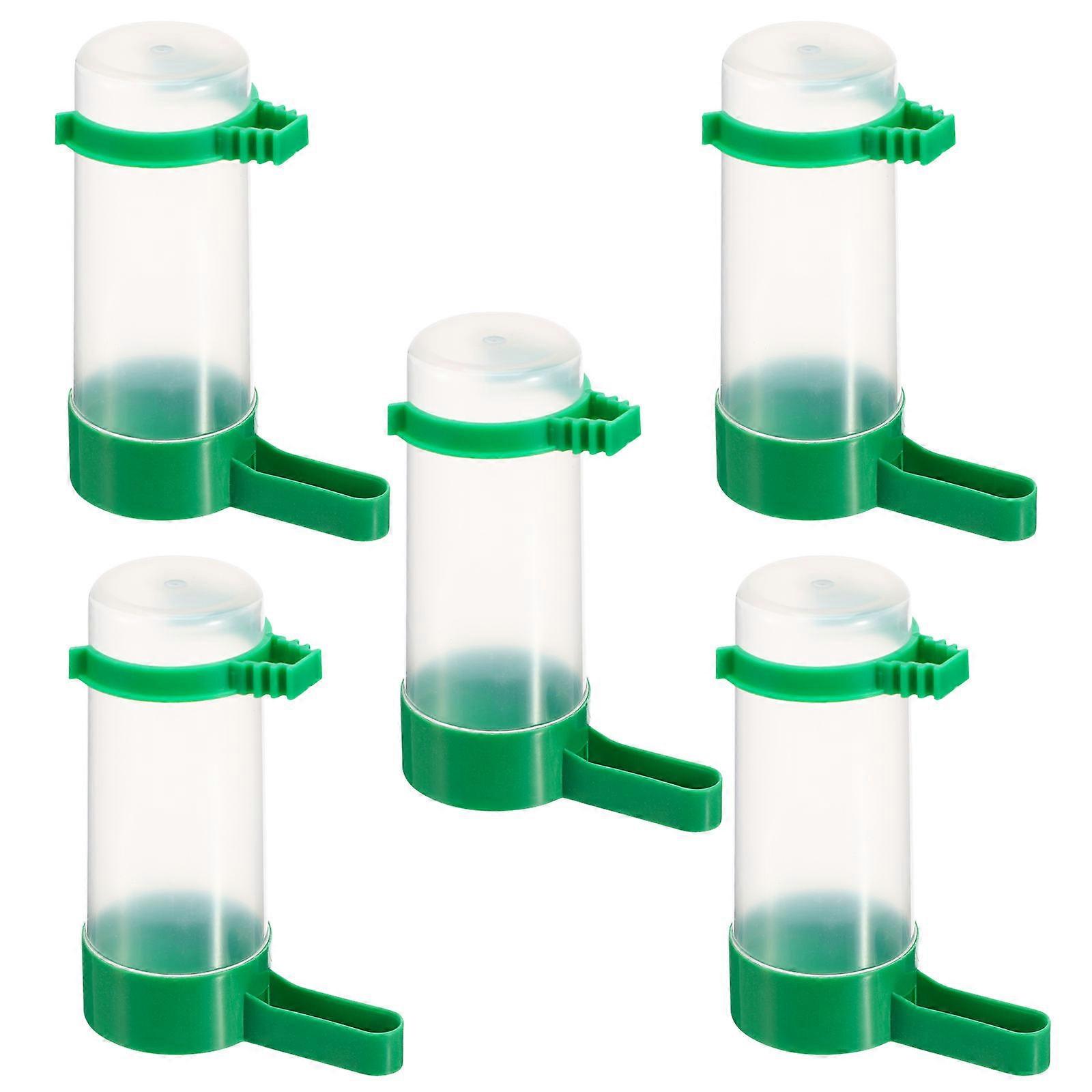 Plastic Bird Drinker Large Birds Feeder for Cage Use 10Pcs Set