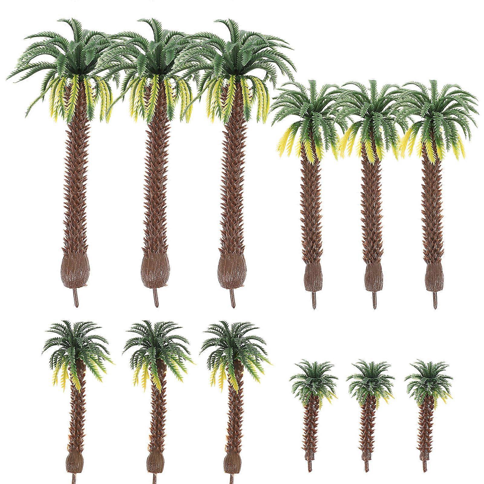 Artificial Tree Models 36 Pcs For DIY Use And Scene Enhancement Green Plastic Adornment For Miniature Landscapes
