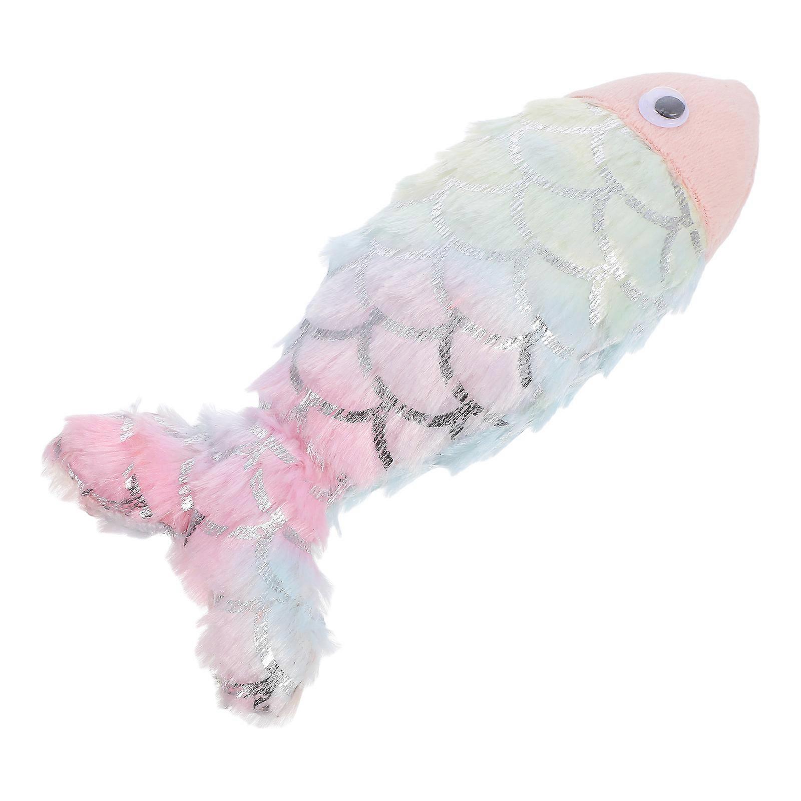 2Pcs Lifelike Koi Shape Cat Toy Soft Plush Scratching And Biting For Indoor Cats