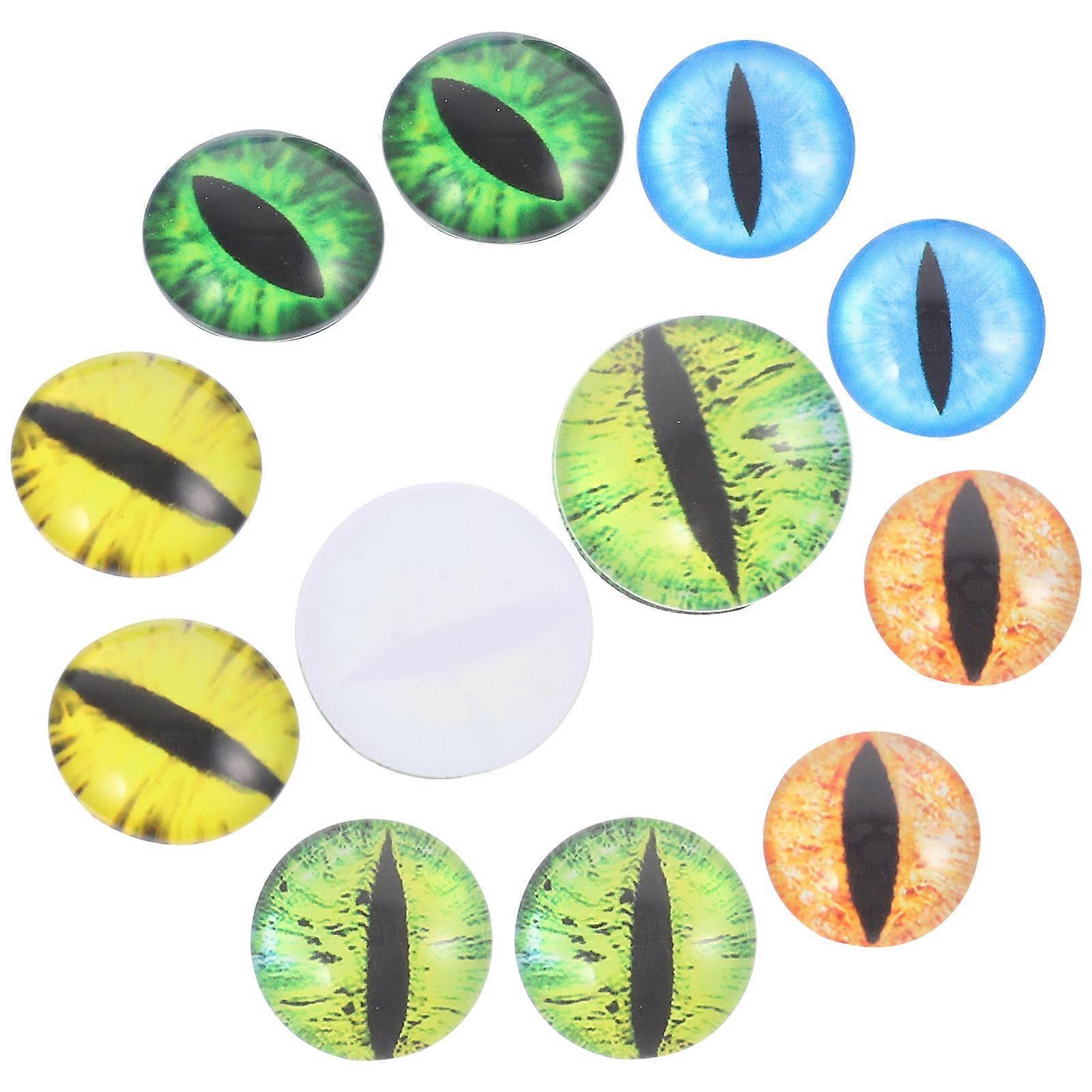 40 Pairs Round Glass DIY Eyeball Decors For Children Craft Projects Perfect For Parent-Child Activities