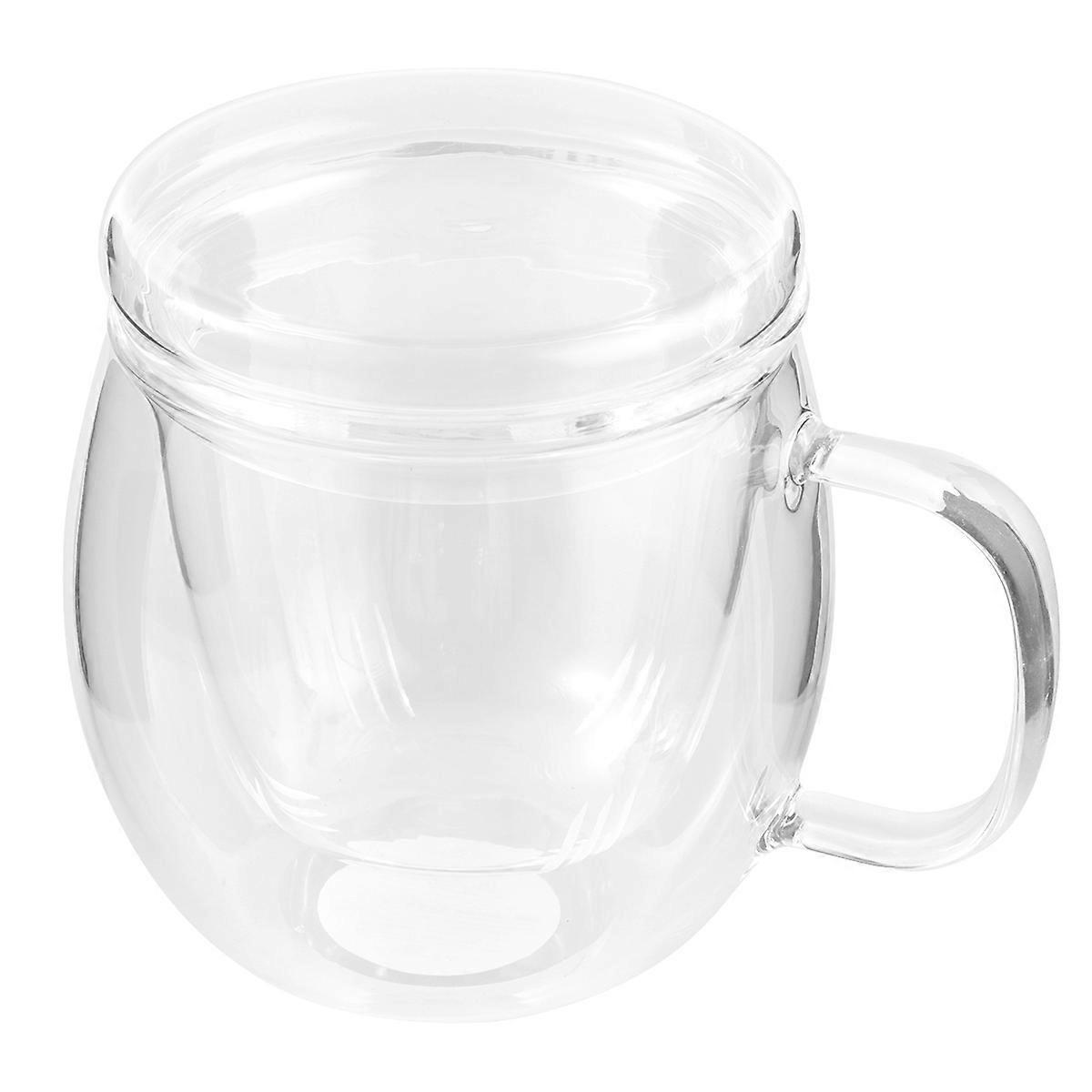 Tea Cups 3Pcs Transparent Glass Drinking Cup Kettle for Home Use