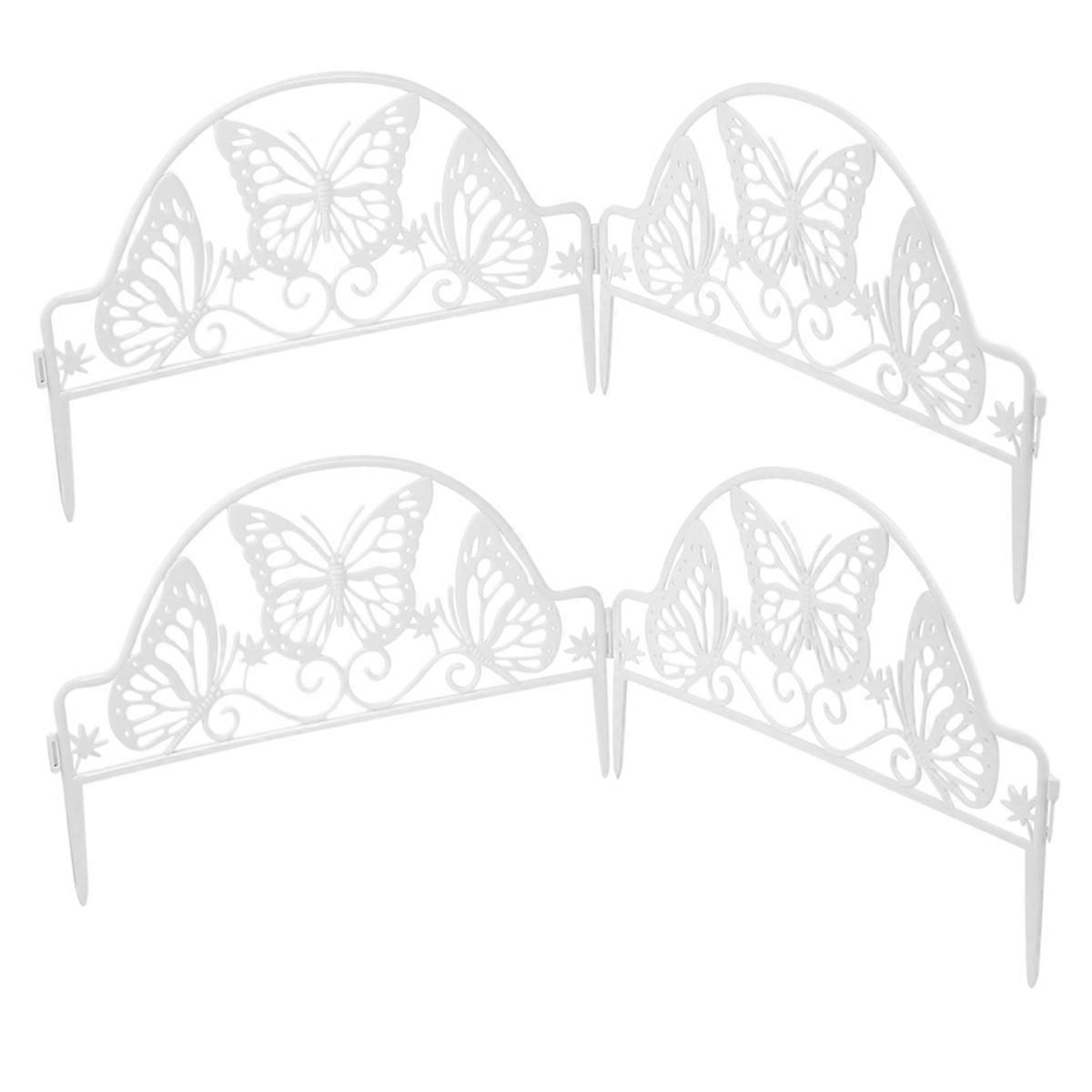 4 ks Vonkajší plot Záhradný plot Okrajový plot Ornament na plot na trávnik