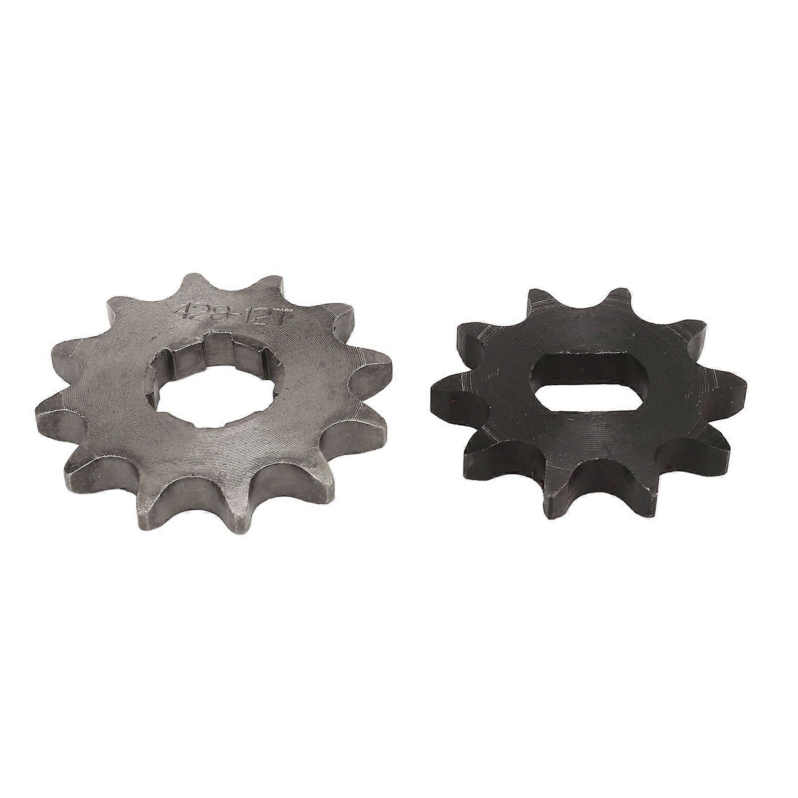 2Pcs 428 Large Hole 12T 20mm Front Sprocket 10 Tooth 12x17mm H Hole Chain Sprocket Set