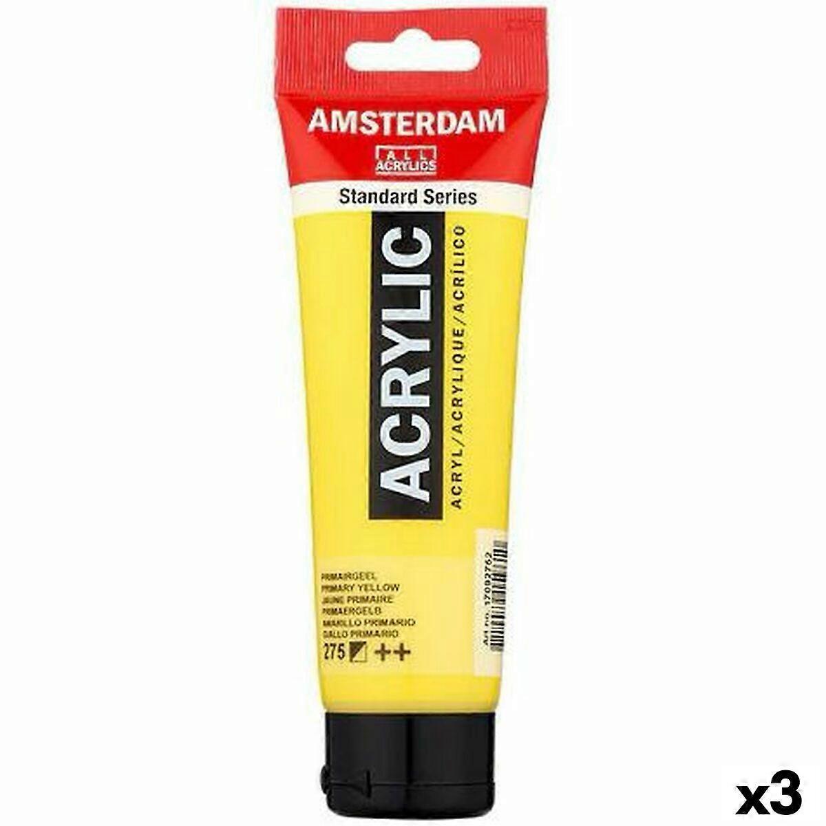 Acrylic paint Talens Amsterdam Yellow 120 ml (3 Units)