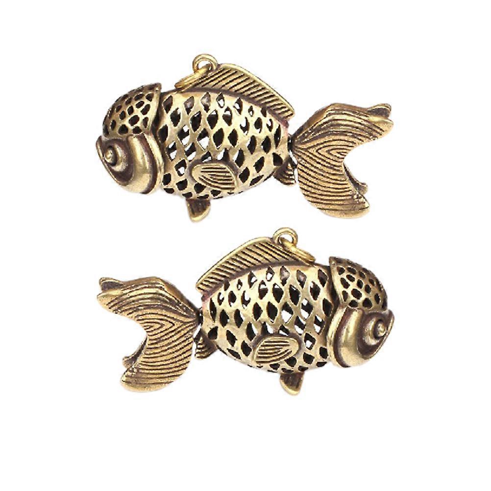 Hollow Out Goldfish Ornament 6 Pcs Movable Home Decoration Enhancing Creative Style For Any Space