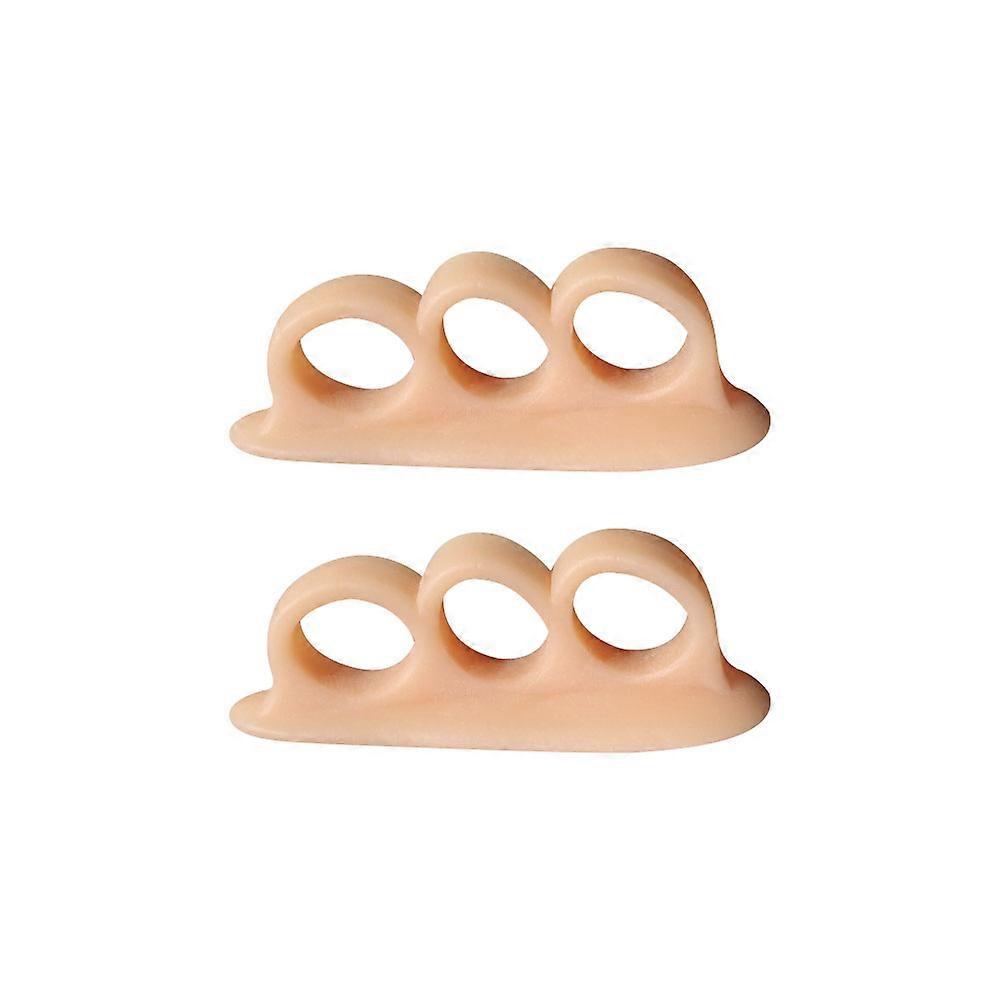 Pexmen 2/4Pcs Hammertoe Corrector Gel Toe Straighteners with 3 Separator Loops Realign Bent Crooked Curled Claw and Hammer Toes