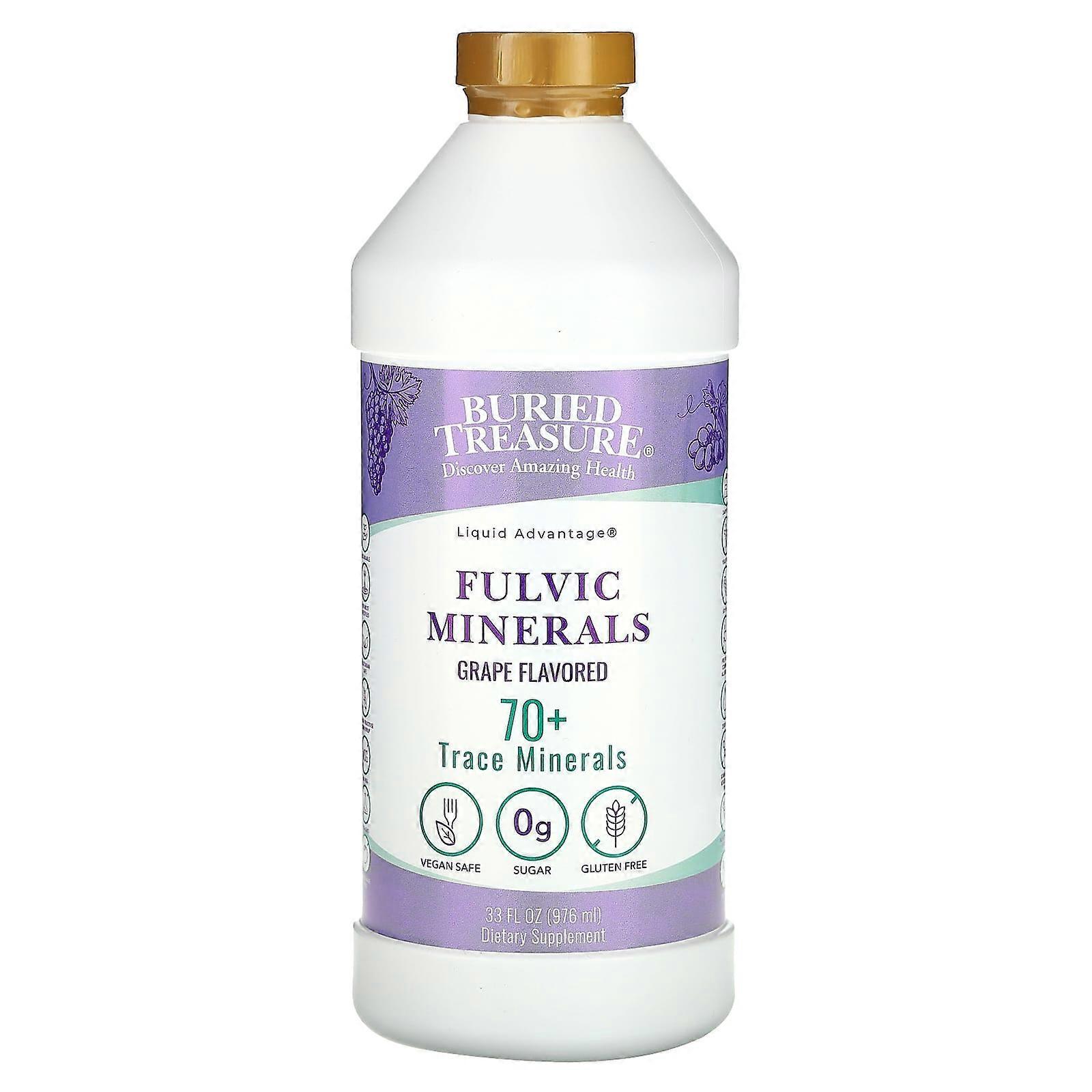 Fulvic Minerals, Grape, 33 fl oz (976 ml)