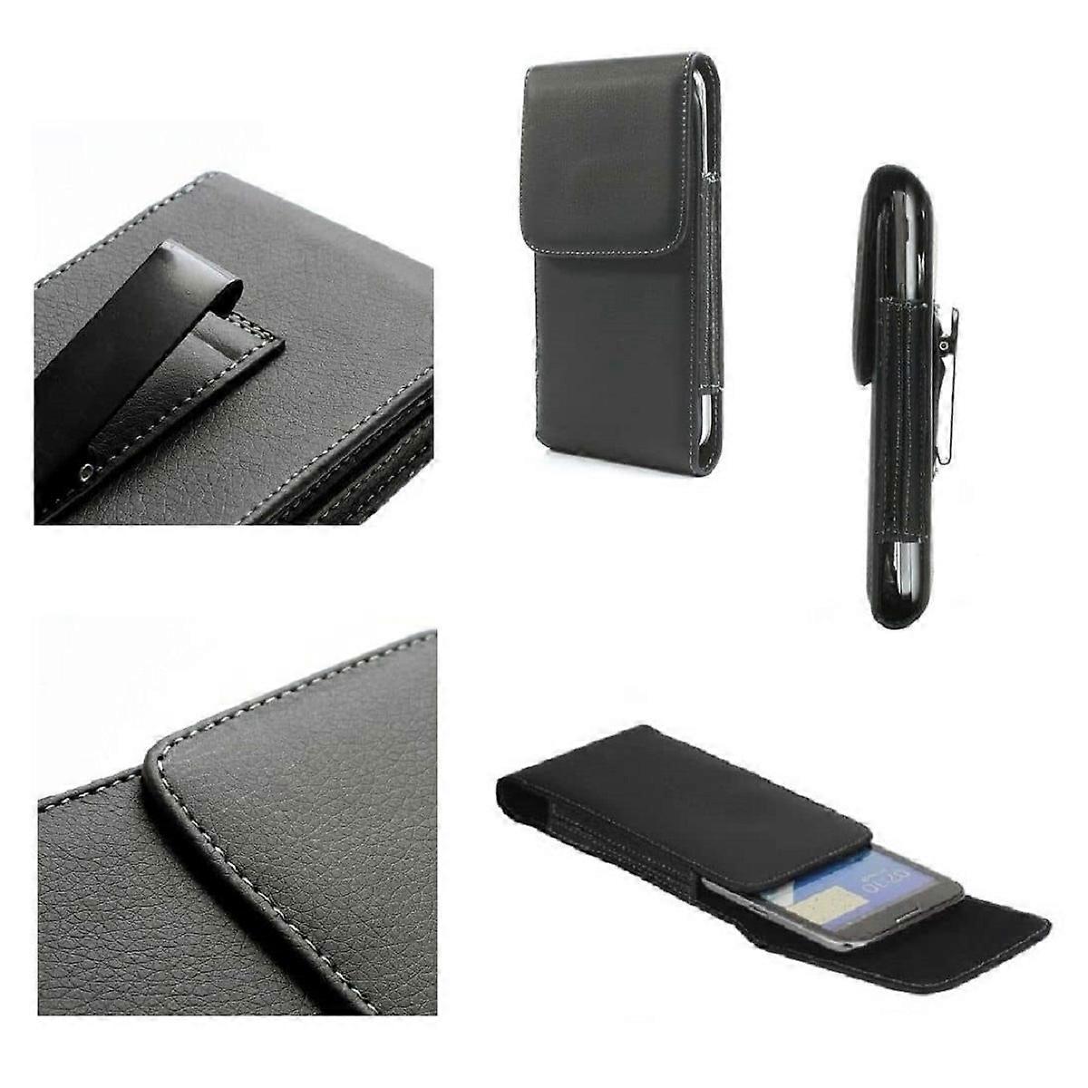 Leder Flip Gürtel Clip Metall Fall Holster vertikal für Tecno Mobile Spark 5 (2020)