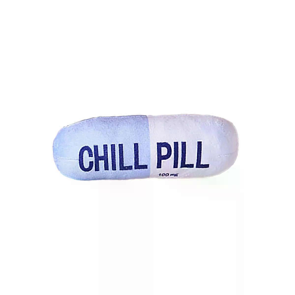 Interactive Plush Pill-Shaped Dog Toy with Squeaker - Durable Bite-Resistant Chew Toy for Pet Play and Dental Health