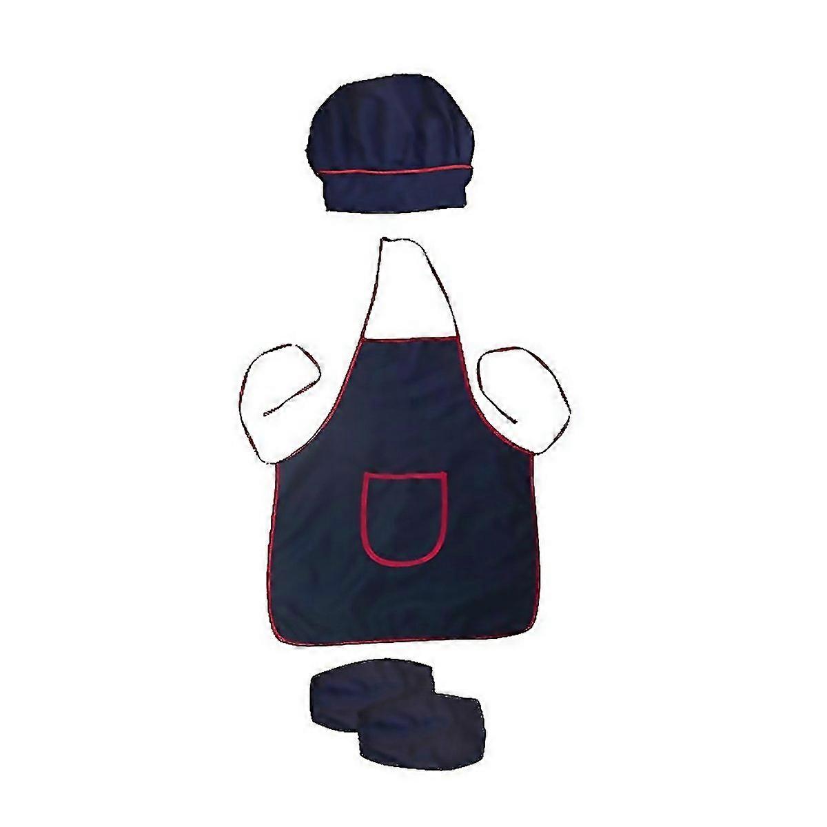 For Children Kitchen Cooking Bib Apron Apron Sleeve 3 Set