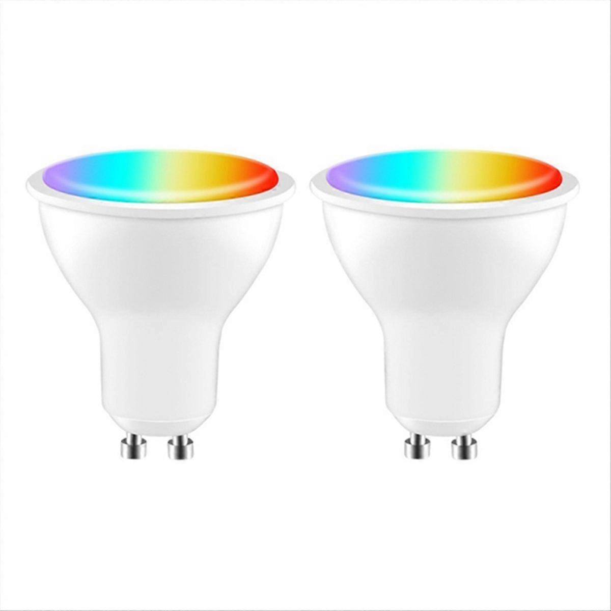 Tuya GU10 Smart LED Bulb Dimmable 5W AC200-240V WIFI+Bluetooth Smart Life App Control Work with Home 2PCS