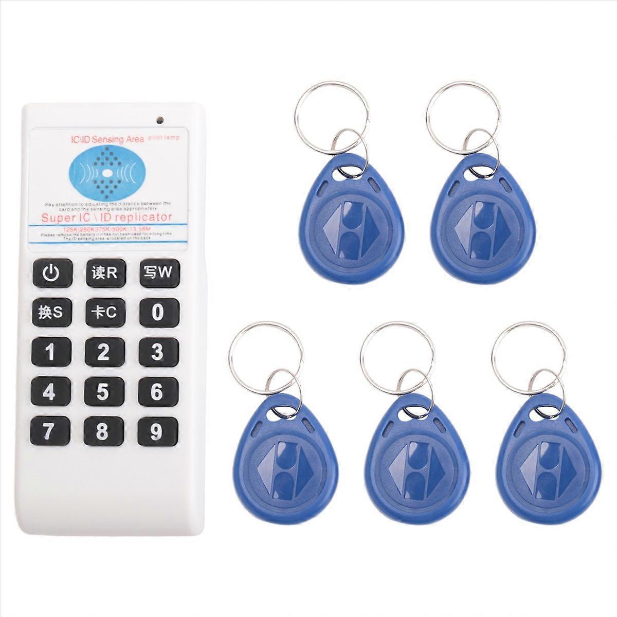 RFID NFC IC Card Reader &Writer+5XT5577 Keychain Duplicator RFID Card