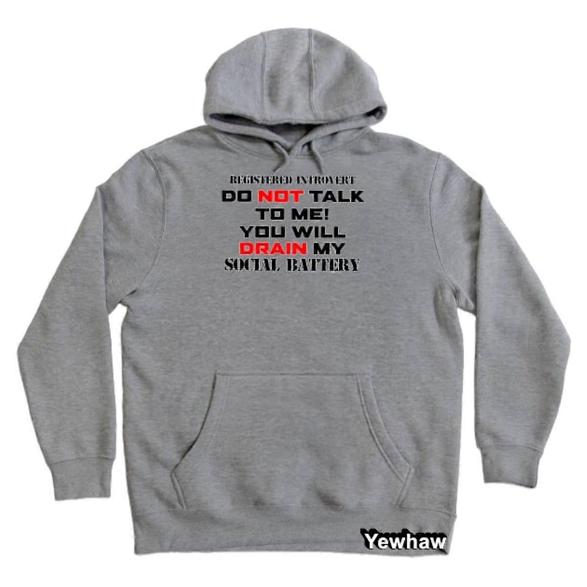 Registered Introvert Hoodie Tonyzaret Unisex Sweatshirt Pullover With Pocket