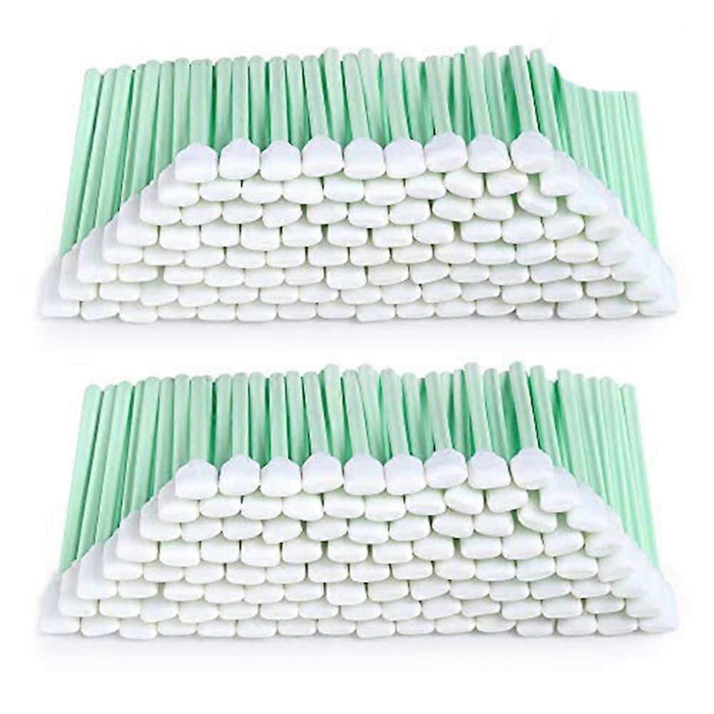 100PCS Foam Cleaning for Lab, Sponge Tip Swabs,Green