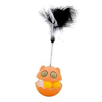 Wiebelend kattenspeelgoed ingebouwd muntbal verlicht verveling interessante interactieve teaser kattenspeelgoed met prestatie