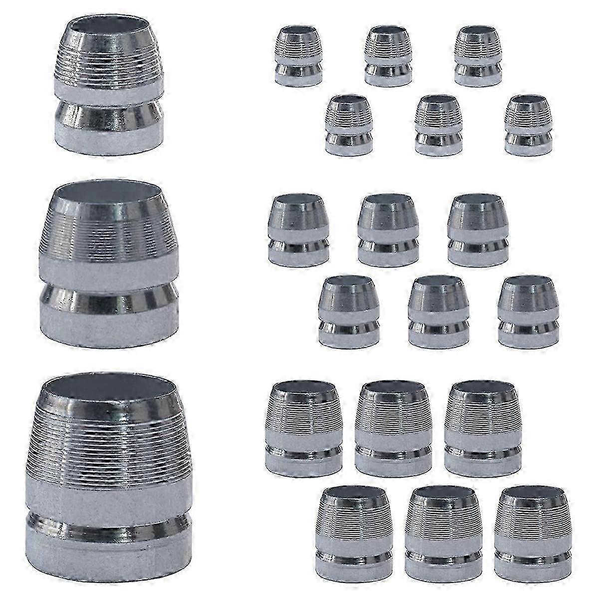 Round-handle wedge kit for timber framing with 21 steel wedges