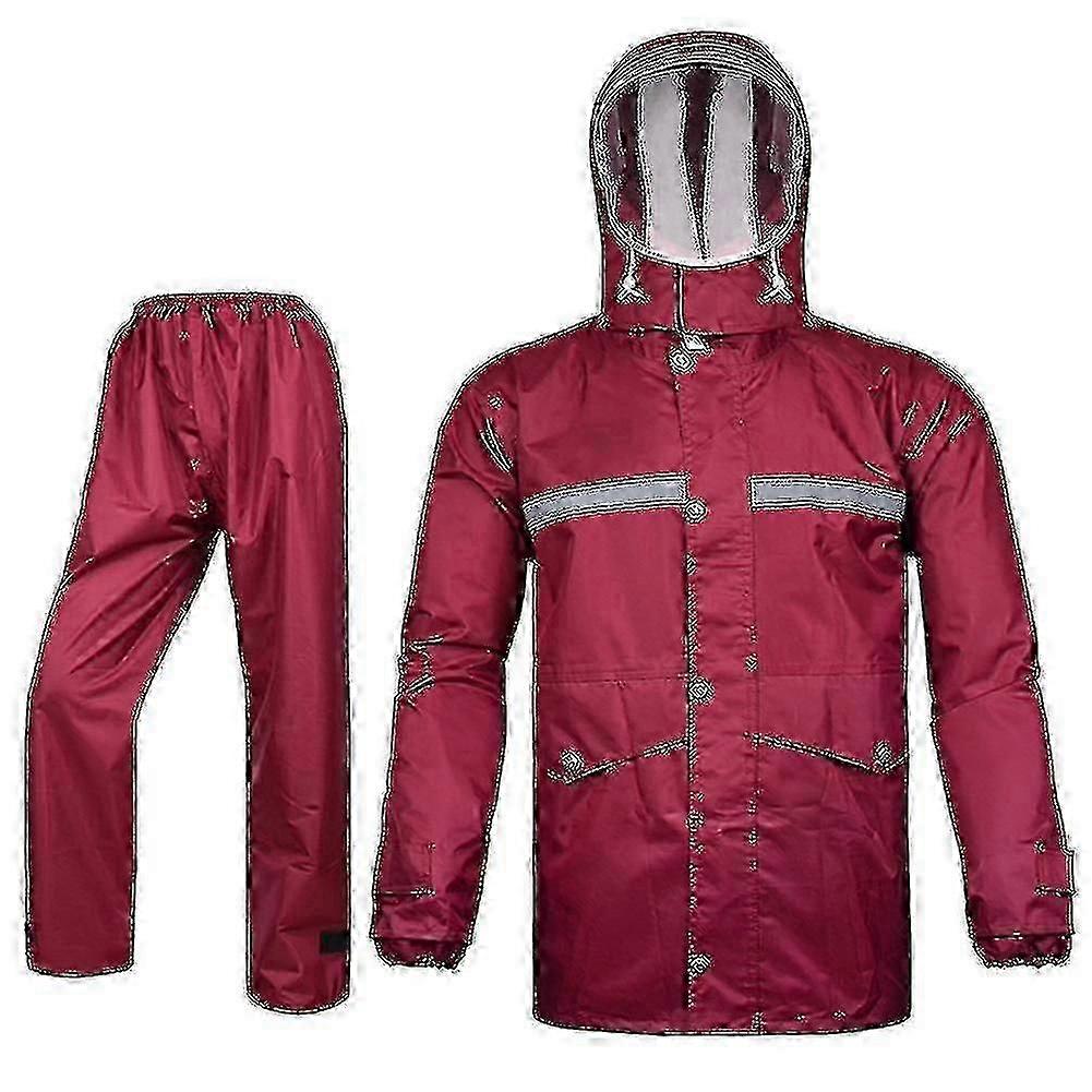Women's Waterproof Rain Suit Jacket and Trouser Set for Storms