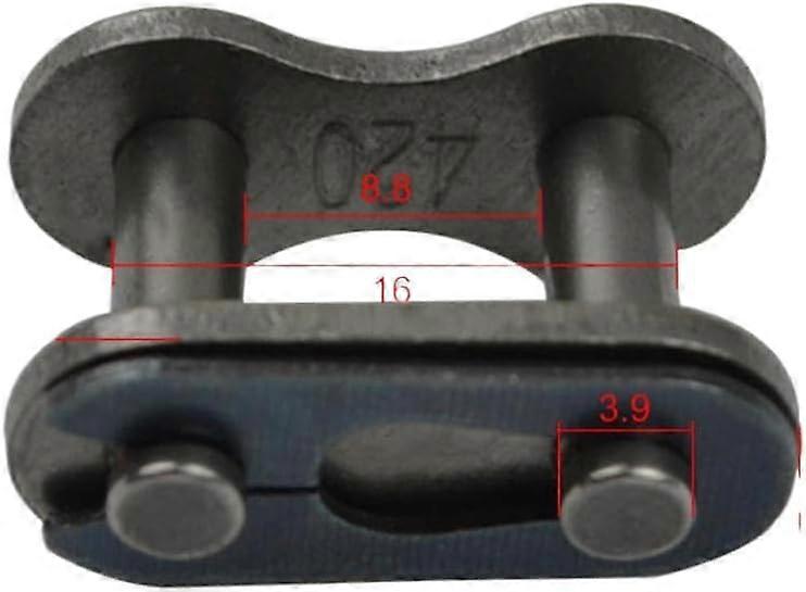 420 Chain Master Connecting Link 4 Pcs Compatible With Moped Scooter Go Kart ATV Dirt Bike And Other 420 Chain Models